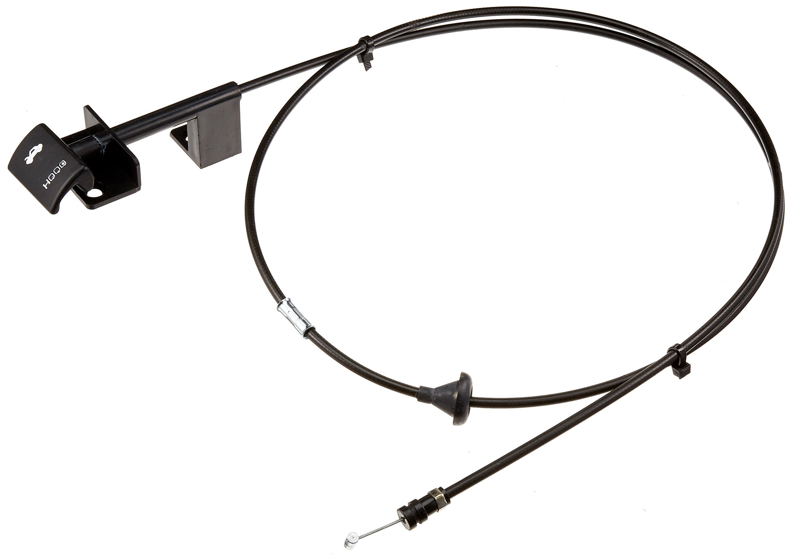 Hood Release Cable Crown Automotive 55026030, black