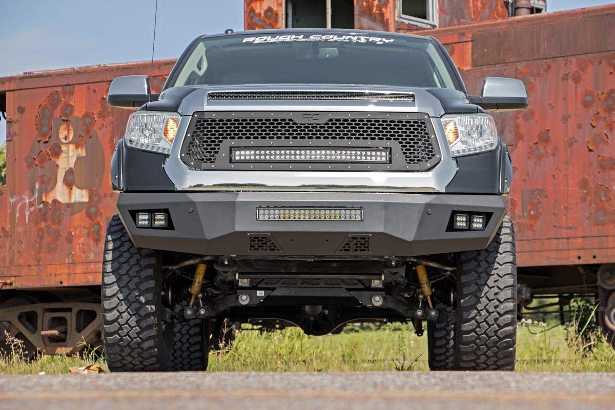 Rough Country Front Heavy Duty LED Bumper for 2014-2021 Toyota Tundra - 10777