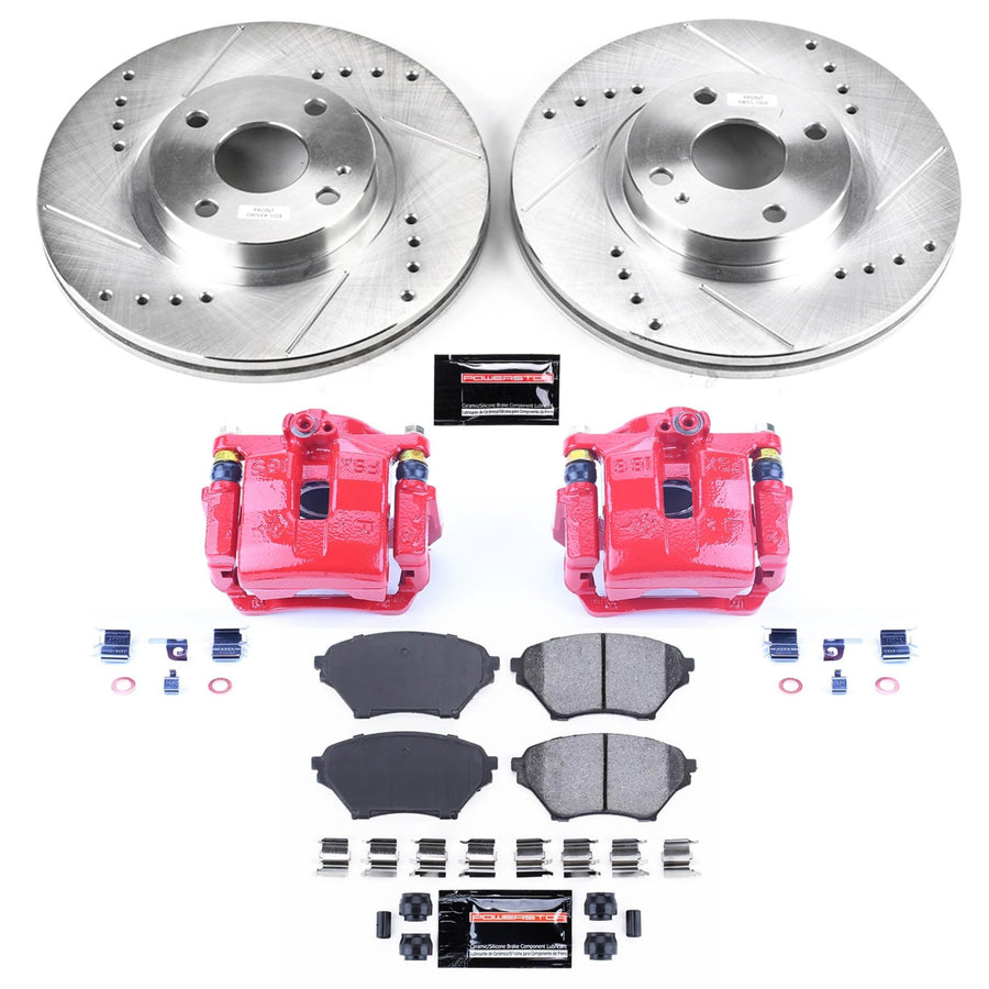 Power Stop Z23 Evolution Sport Brake Kit with Calipers For Mazda Miata 2001-2005 [Specific Model]