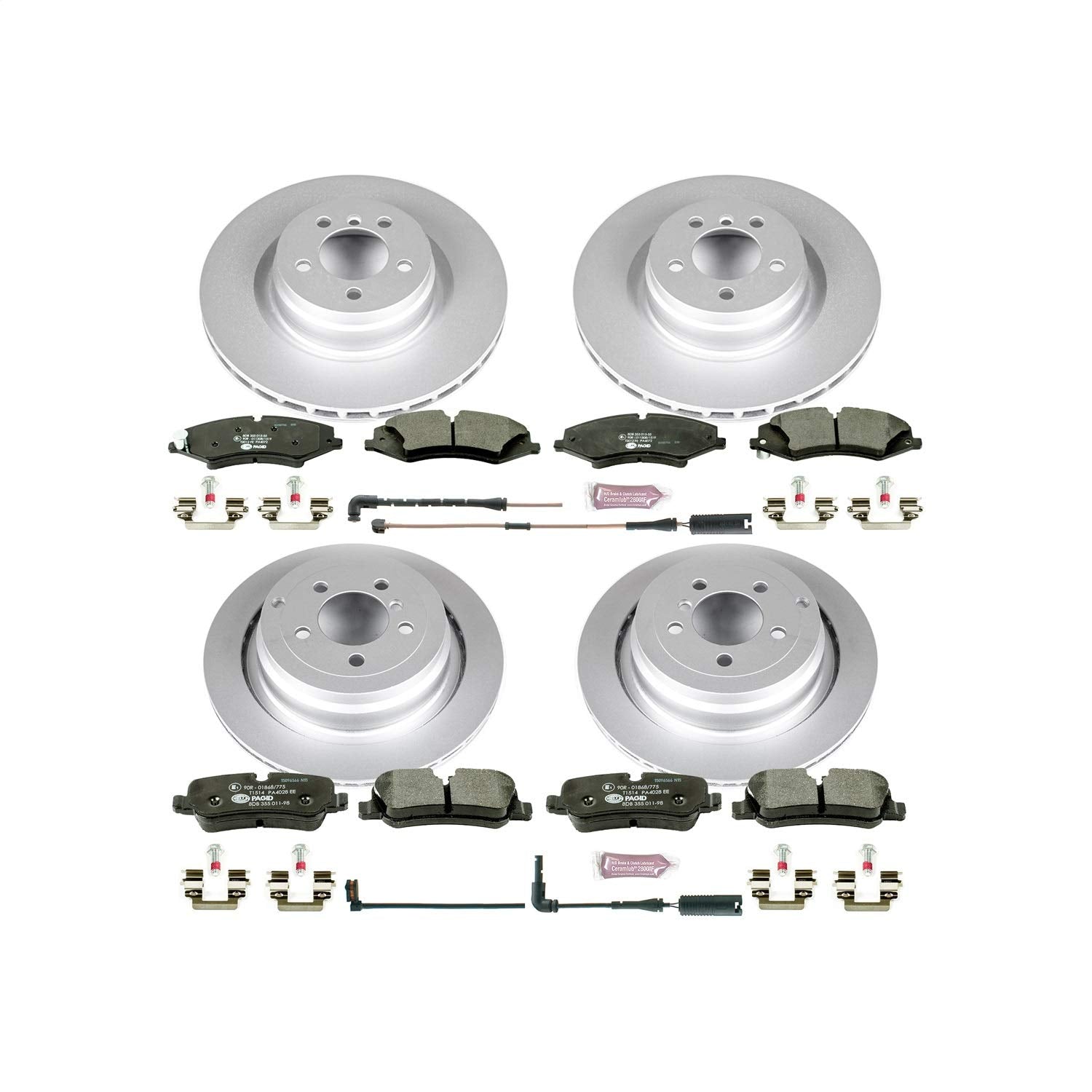 Euro-Stop Power Stop ESK6476 Brake Kit Front and Rear