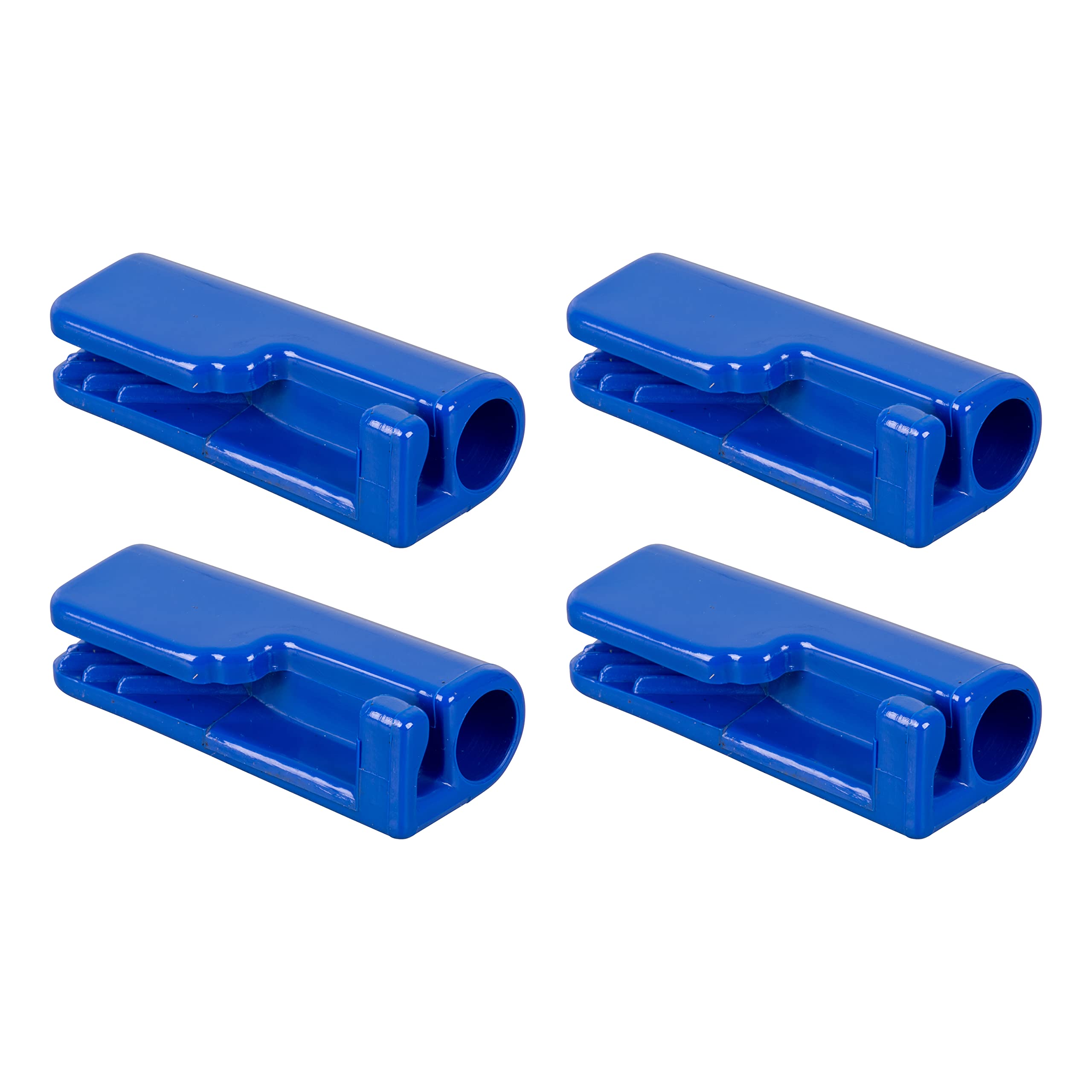 Taylor Made Boat Fender Hangers Quick Knot for 1/4" Line, Heavy-Duty Blue Molded Nylon, 2-1/8" x 1-1/8" x 3/4", 4-Pack - 1098