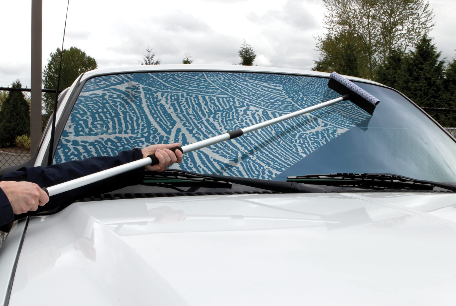 60-Inch Performance Tool W1469 Telescoping Squeegee - Extendable Handle for Easy Cleaning of Windows, Windshields, and More