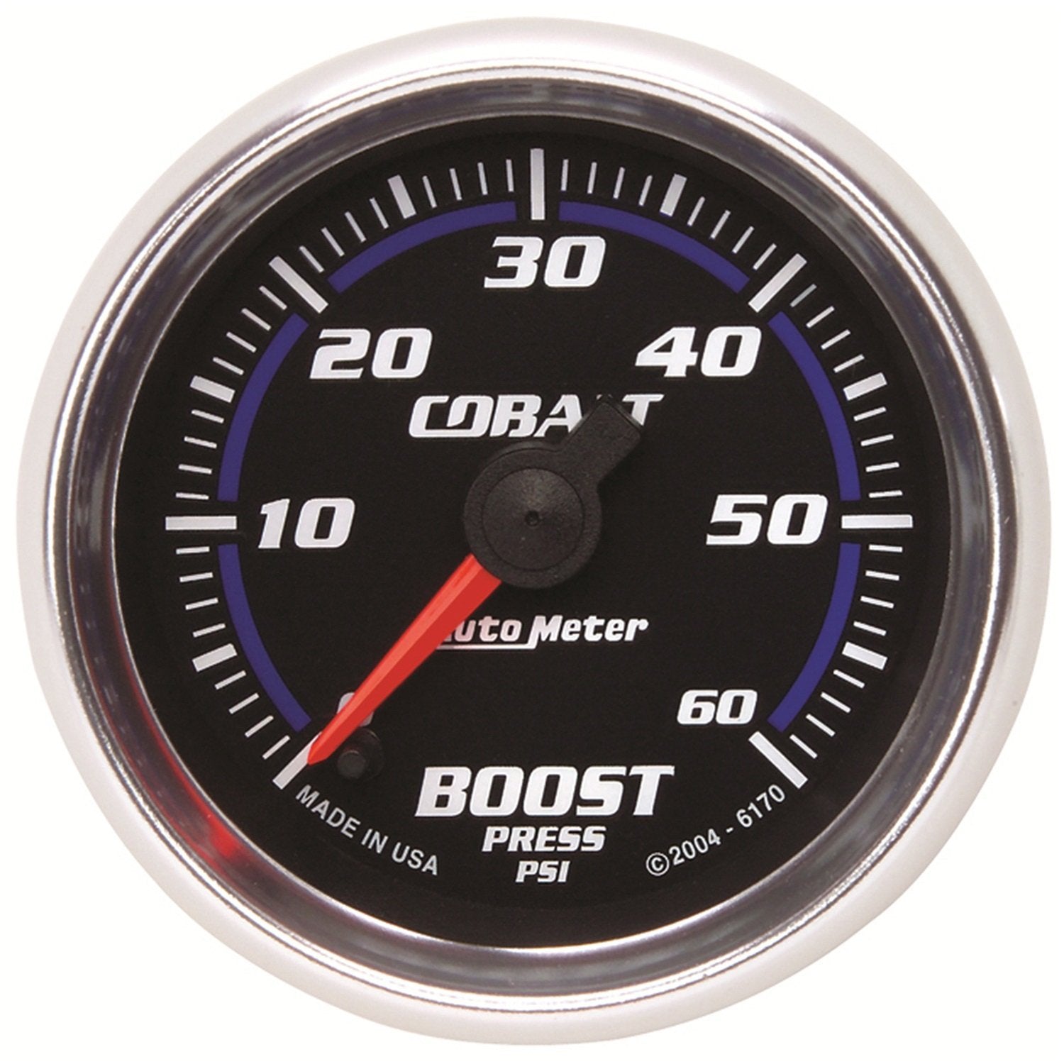 Cobalt Auto Meter 6170 2-1/16" 0-60 PSI Full Sweep Electric Boost Gauge