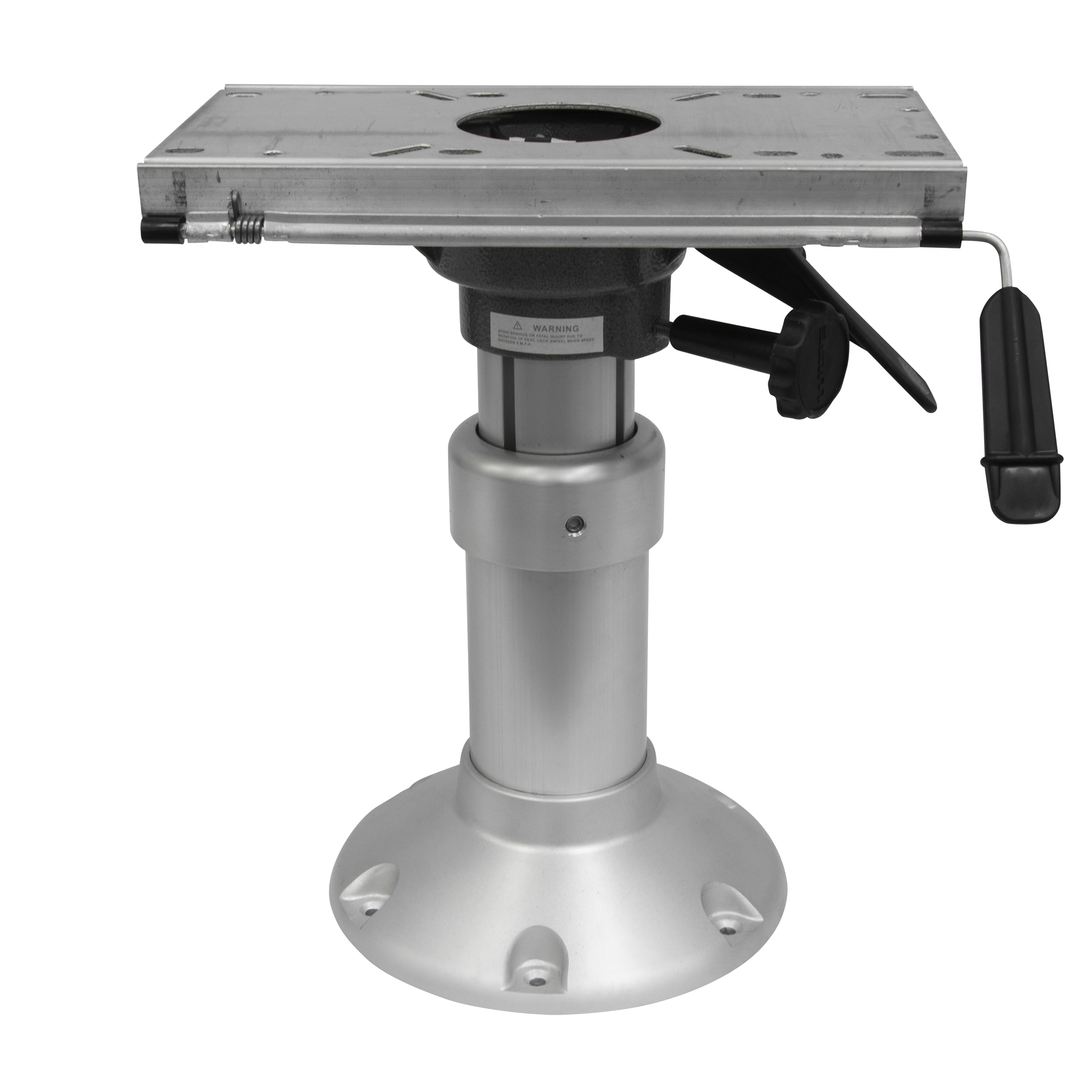 Heavy Duty Wise Mainstay Air Power Pedestal with Slide, Silver