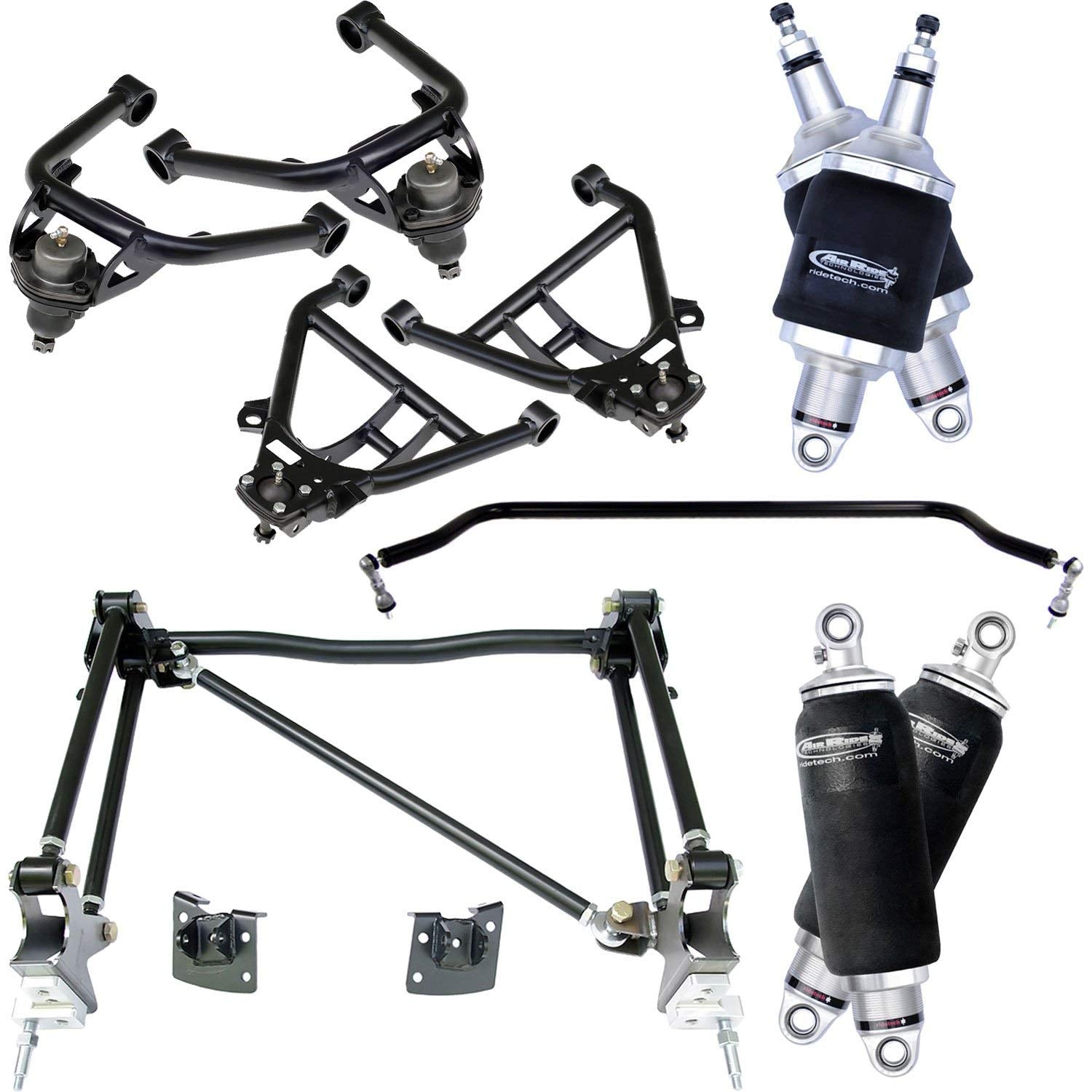 Air Suspension System Ridetech 11030298 55-57 Chevy with 2 Piece Frame