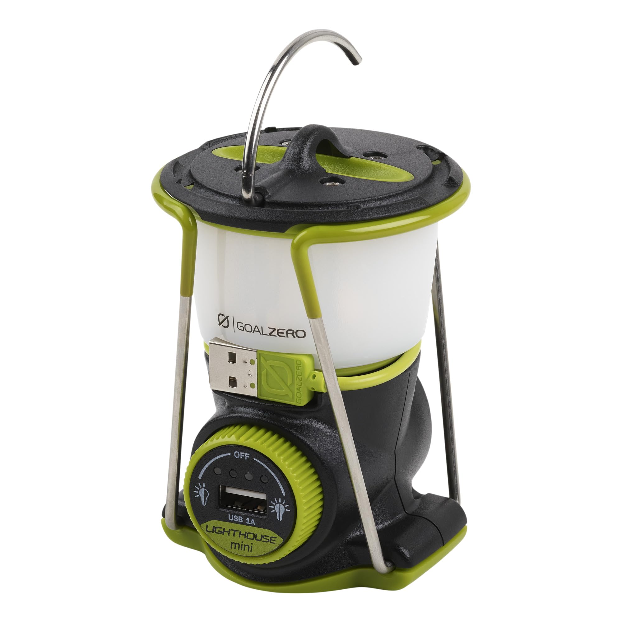 Goal Zero Mini Lighthouse Core Lantern, Small Solar-Powered and USB Lantern for Camping and Emergency Use