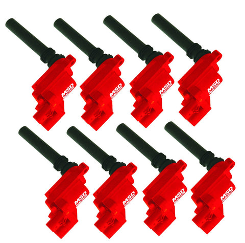 82568 MSD Ignition Coils Red, 8-Pack