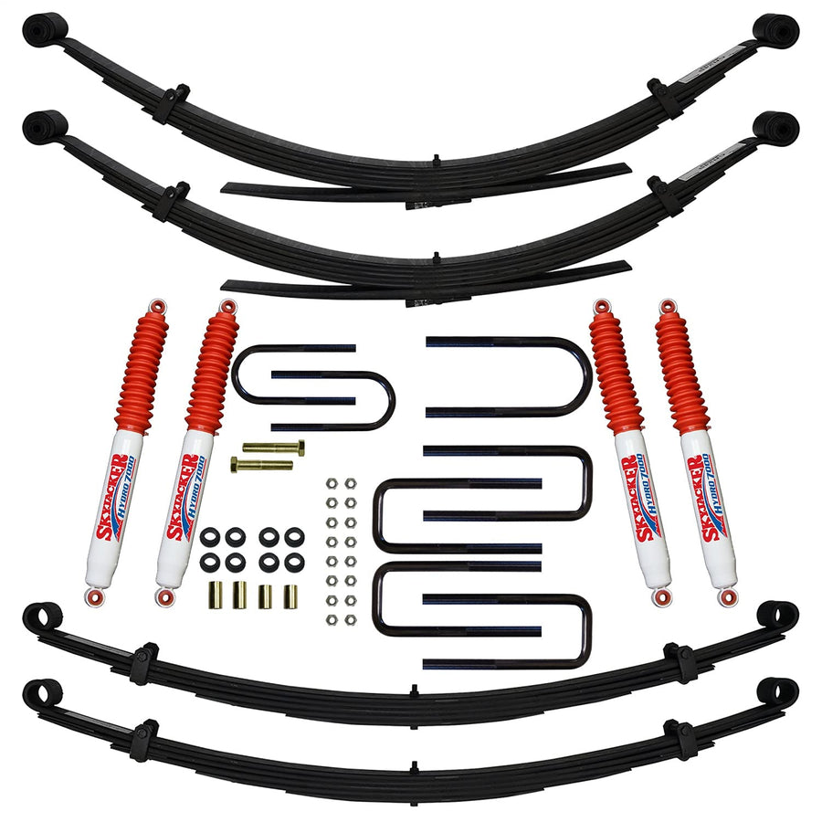 Skyjacker Suspension Lift Kit C140CKS-H w/Shock 2.5-4 In. Lift Incl. Front/Rear U Bolt Kit Bushing Kit Leaf Spring