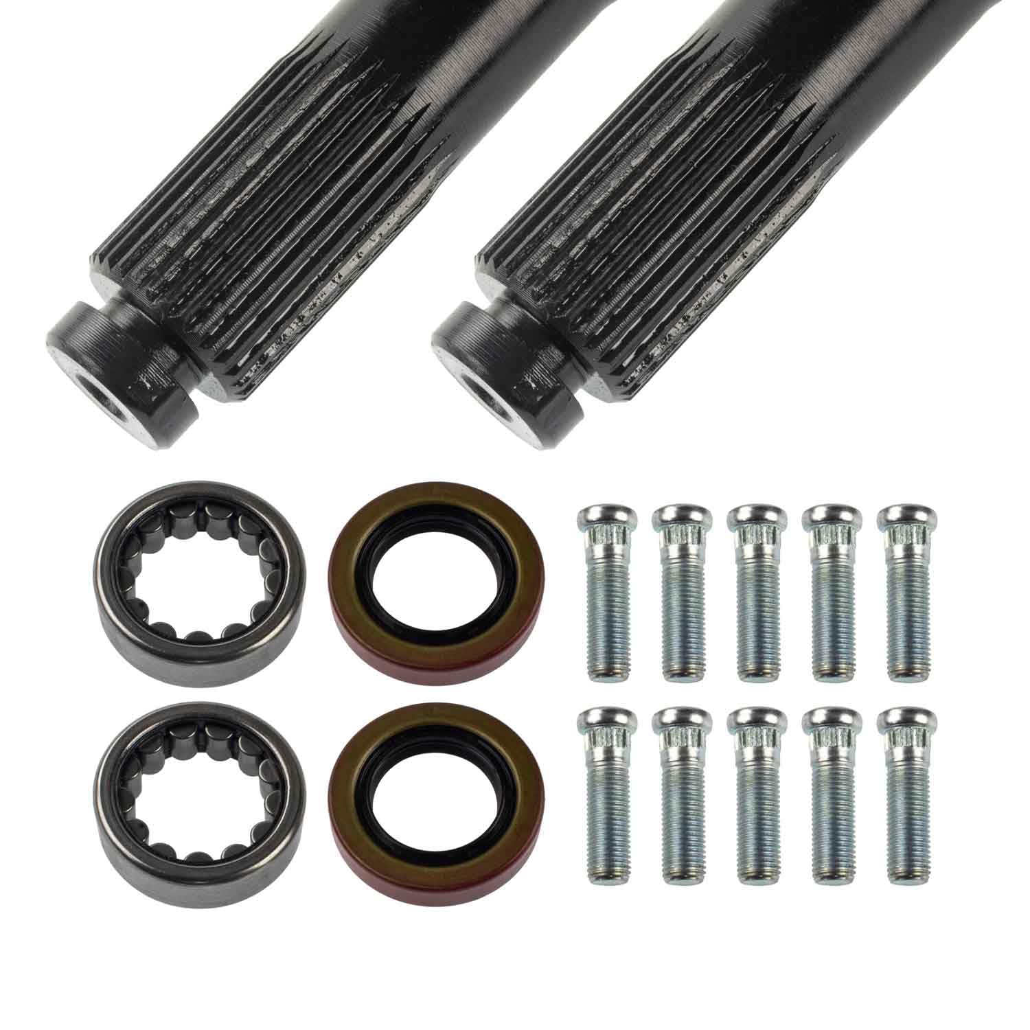 Drive Axle Shaft Assembly TEN Factory MG22109 For GM 8.875, 30 Spline Rear Axle Kit – Fits 1968–1972 Chevrolet/Camaro, Chevelle, El Camino, GMC Sprint - Replaces OEM Alloy USA 12109, GM 1255802