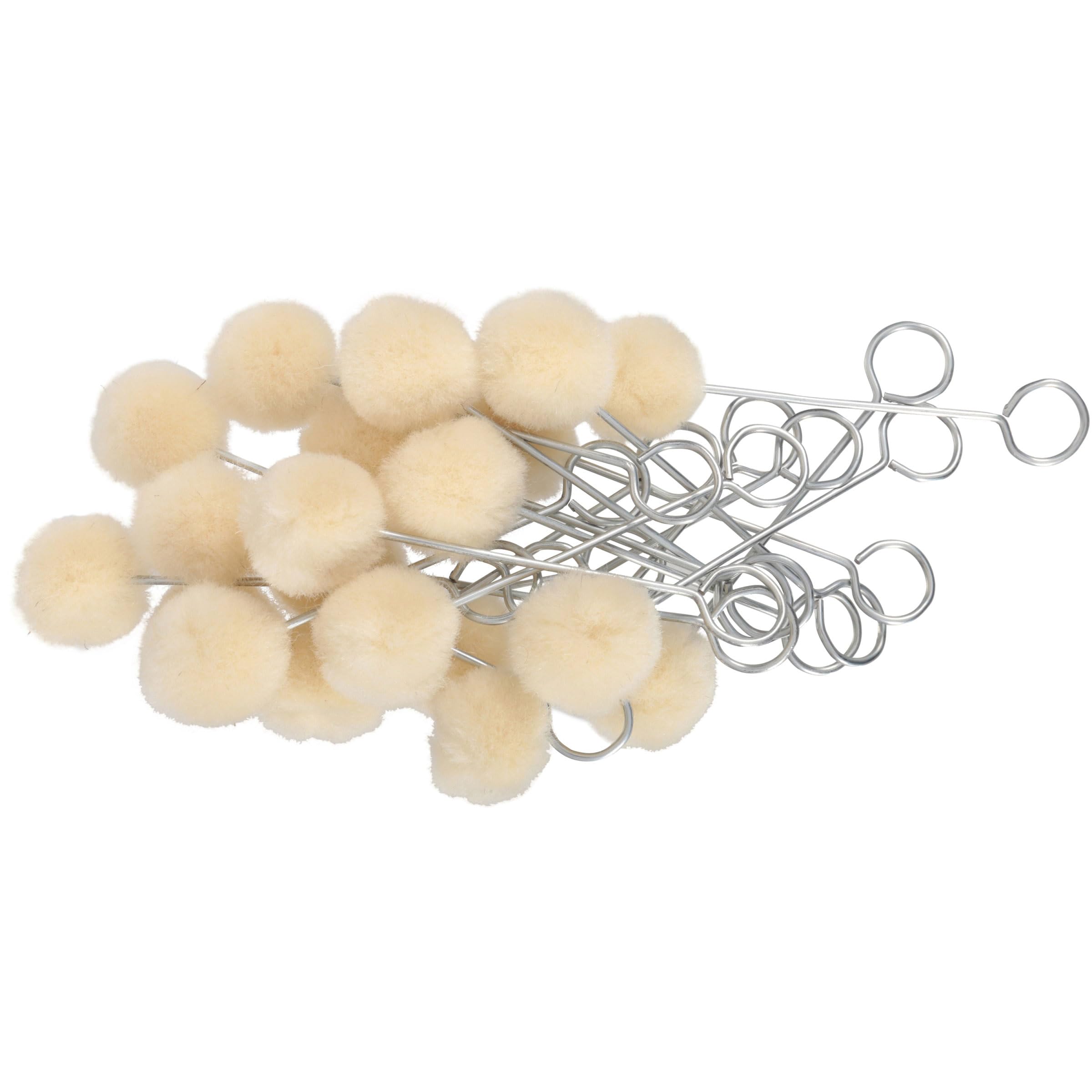 Birchwood Casey Swauber Large Wire-Handled Applicators for Gun Cleaning, Maintenance and Preservation, 20 Pack