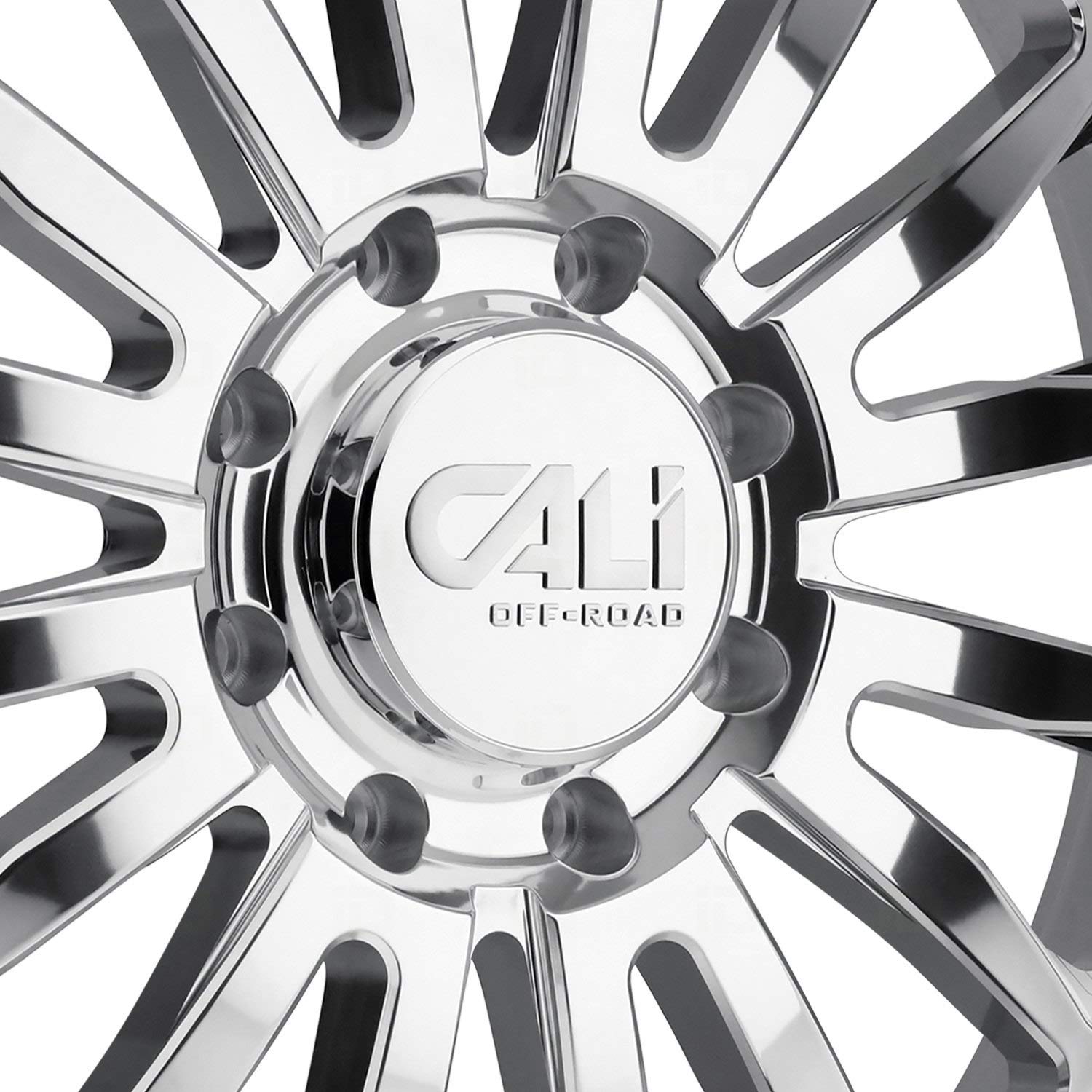 SUMMIT CALI OFF-ROAD Polished Wheel with Painted (0 x 10. inches /8 x 170 mm, 0 mm Offset)