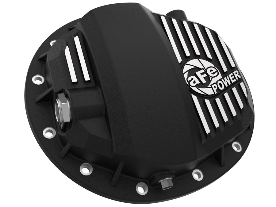 Pro Series aFe POWER Rear Differential Cover Black w/Machined Fins - #46-71140B - GM Gas Trucks/SUV's 19-24 (GMCH 9.5)