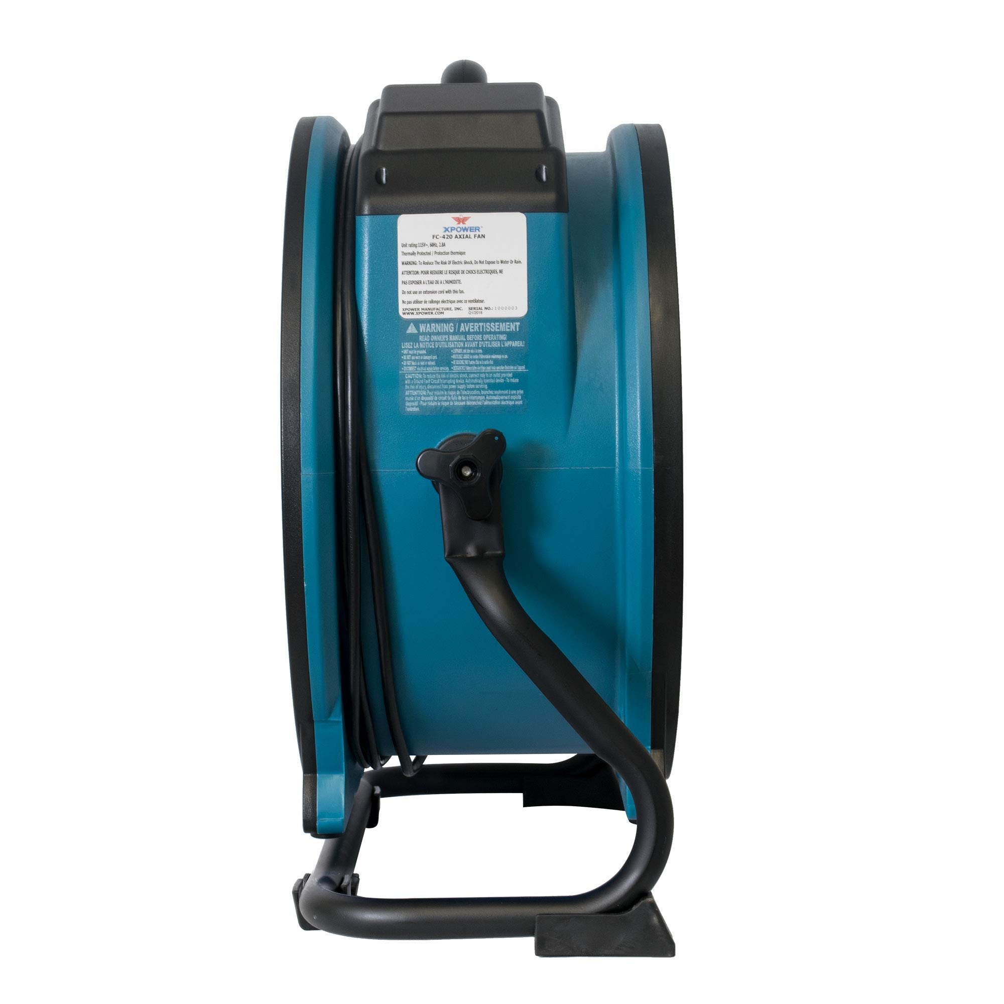 1/3 HP XPOWER FC-420 3600 CFM 5 Speed Portable Multipurpose 18" Commercial Shop Fan Air Circulator