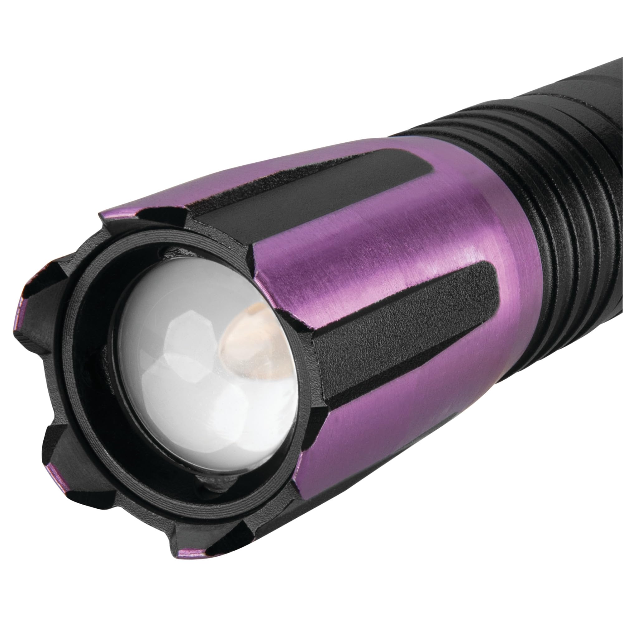 Firepoint-Max Performance Tool W2622 Rechargeable UV LED Flashlight, Anodized Aluminum Housing, Included USB-C Cable, ID Verification, Leak Detection, Water-Resistant, Purple
