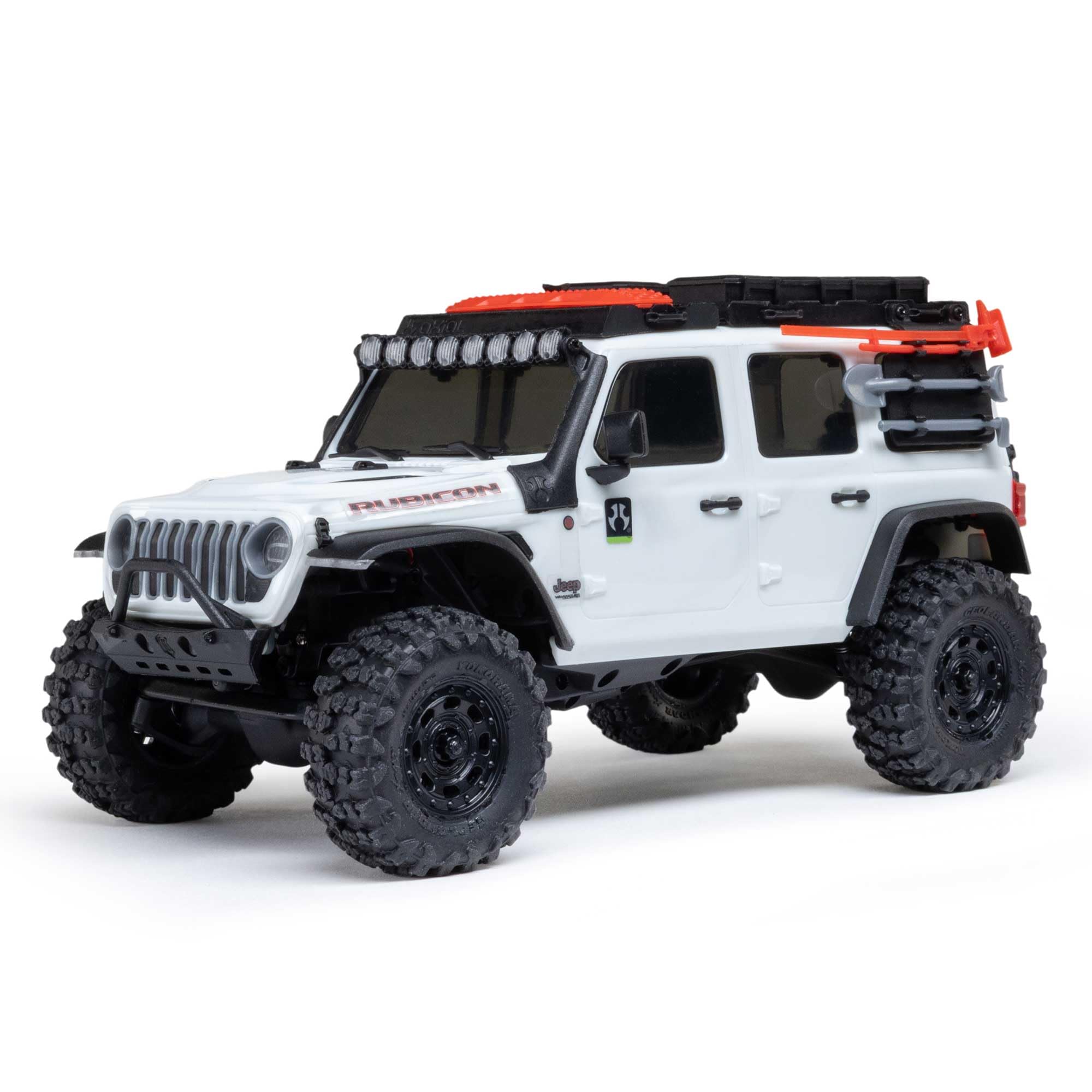Axial 1/30 RC Truck SCX30 Jeep Wrangler JLU 4X4 RTR Brushed Rock Crawler (Battery & Charger Included), White, AXI-2261T2