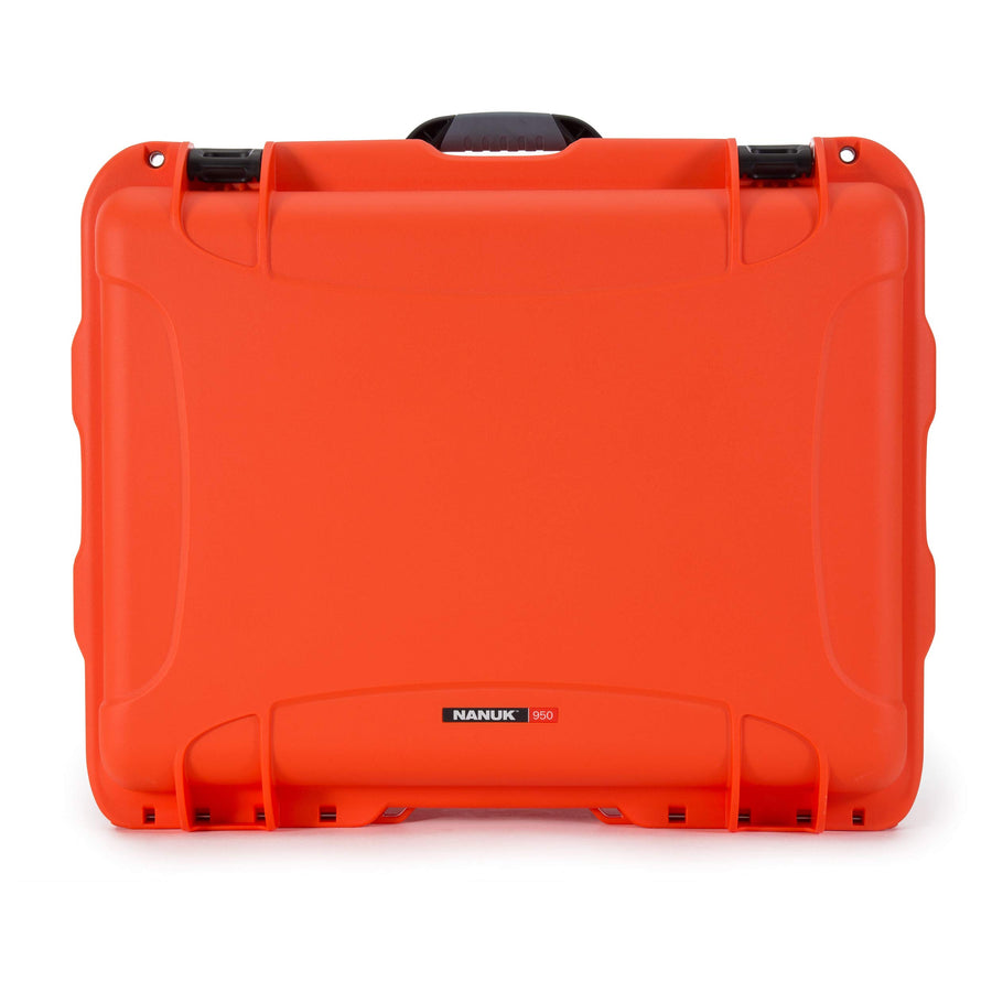 950 Nanuk Waterproof Hard Case for Pistols 15UP w/Wheels - Orange