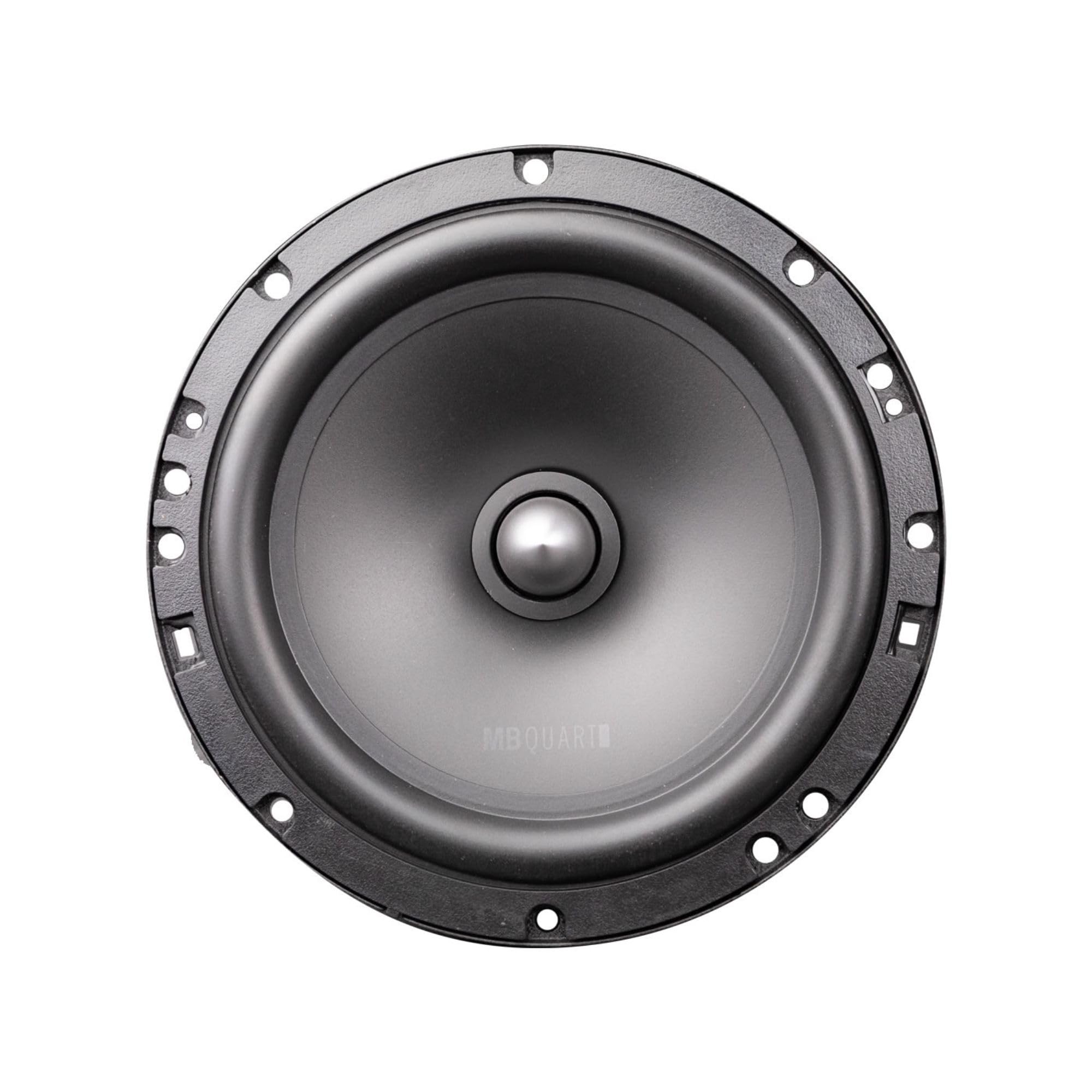 MB Quart 6.5" High-Performance Discus Car Audio Component Speaker System, 140W Peak Power, 70W RMS, 4 Ohm, and 88db Sensitivity