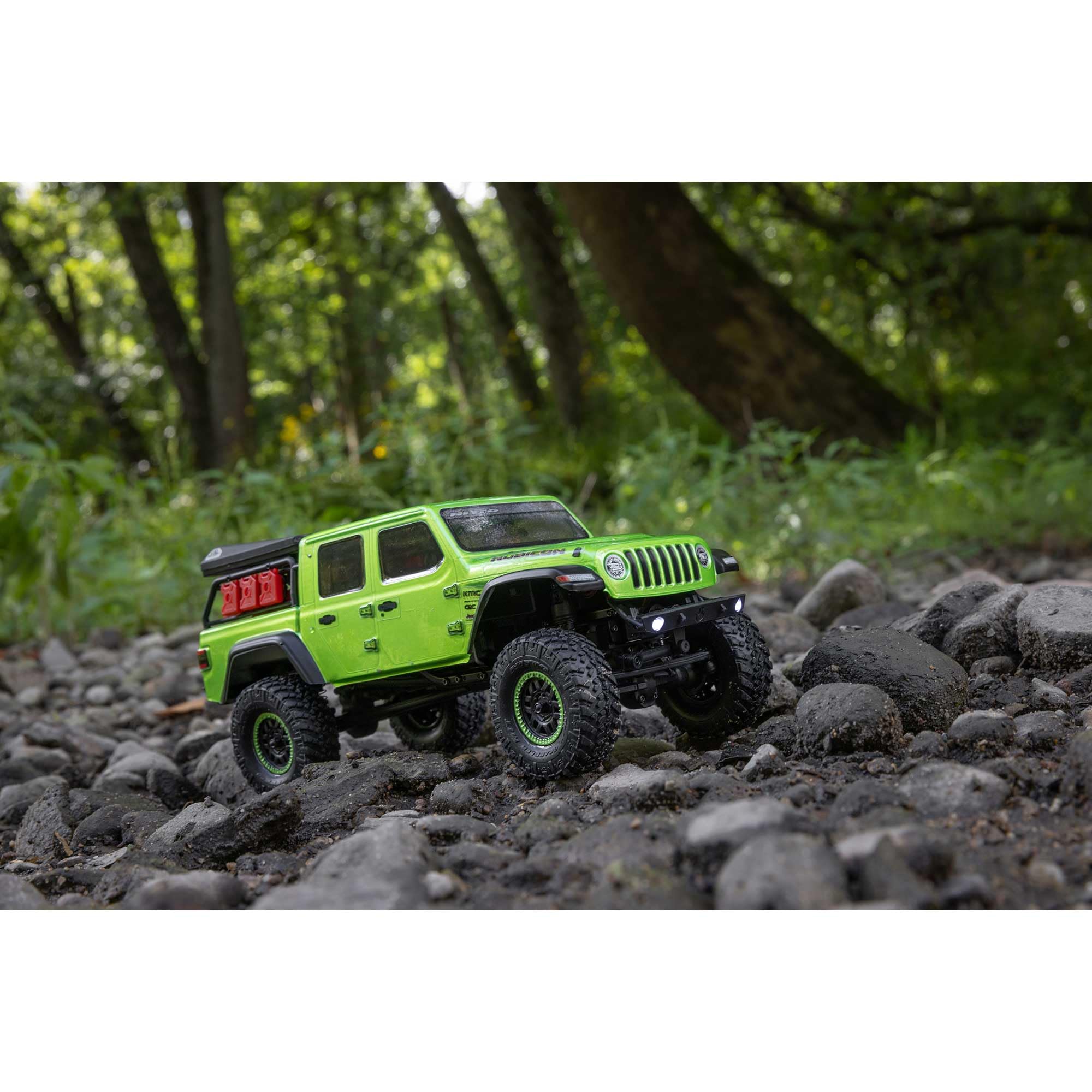 Axial RC Truck SCX24 4 Wheel Drive Jeep Gladiator Rock Crawler Brushed RTR Nothing Needed to Complete Ready-to-Run Green AXI00005V2T3, Remote Control Car, RC Car, RC Crawler