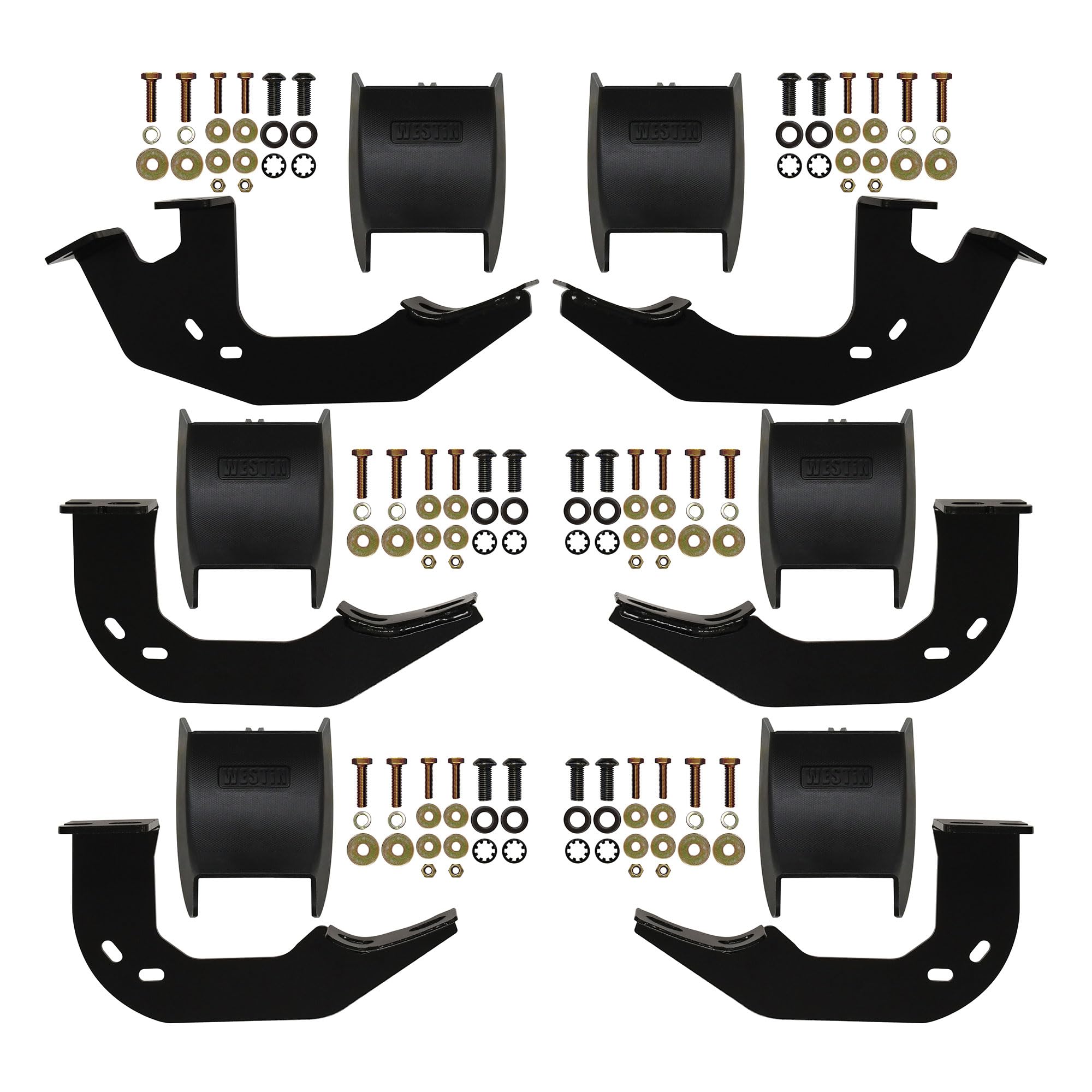 PRO TRAXX 5 Oval Nerf Bars Westin fits 2005-2023 Tacoma Double Cab Polished Pair