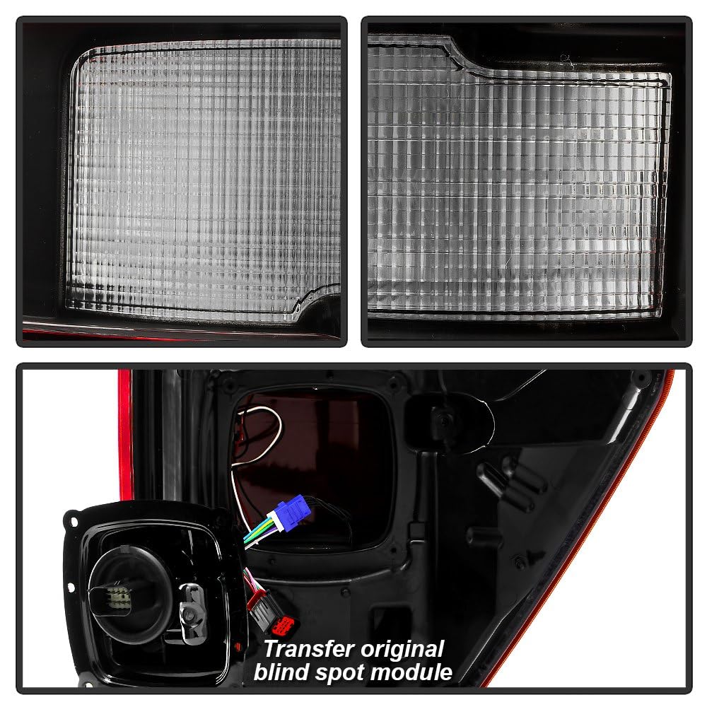 Ford F150 Spyder (POE) 21-23 w/Blind Spot w/Black Appearance Pkg LED Tail Light - OE Left