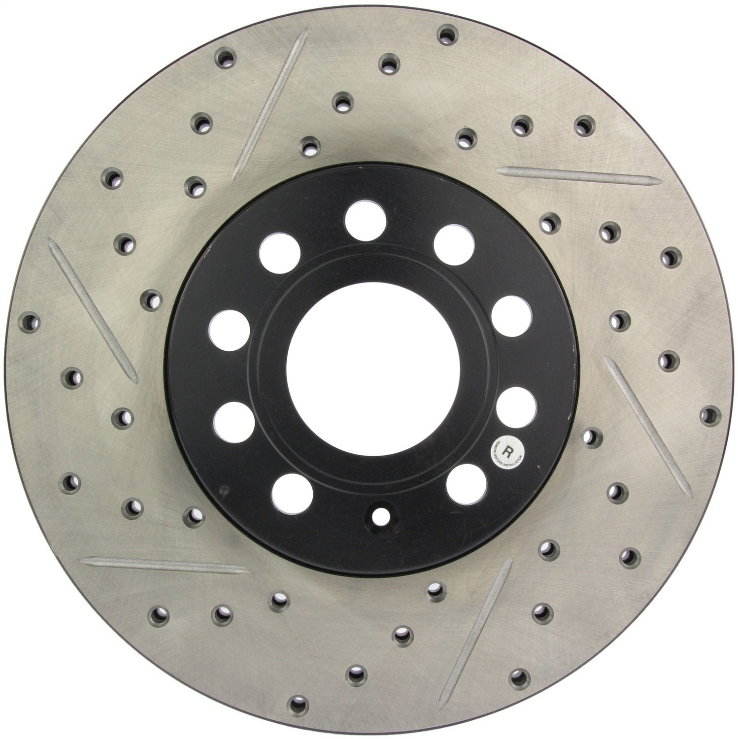 Sport StopTech Front Right Drilled/Slotted Disc Brake Rotor 127.40094R - Fits Select Audi, Seat, Volkswagen Vehicles