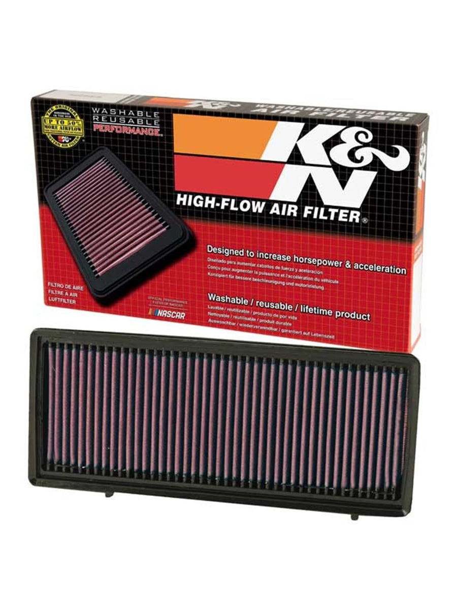 K&N Engine Air Filter: Replacement Car Air Filter, Reusable, Clean Every 75,000 Miles, Washable, Premium: Compatible with 2007-2014 Nissan (Murano, Altima, Altima Coupe, Altima Hybrid), 33-2374