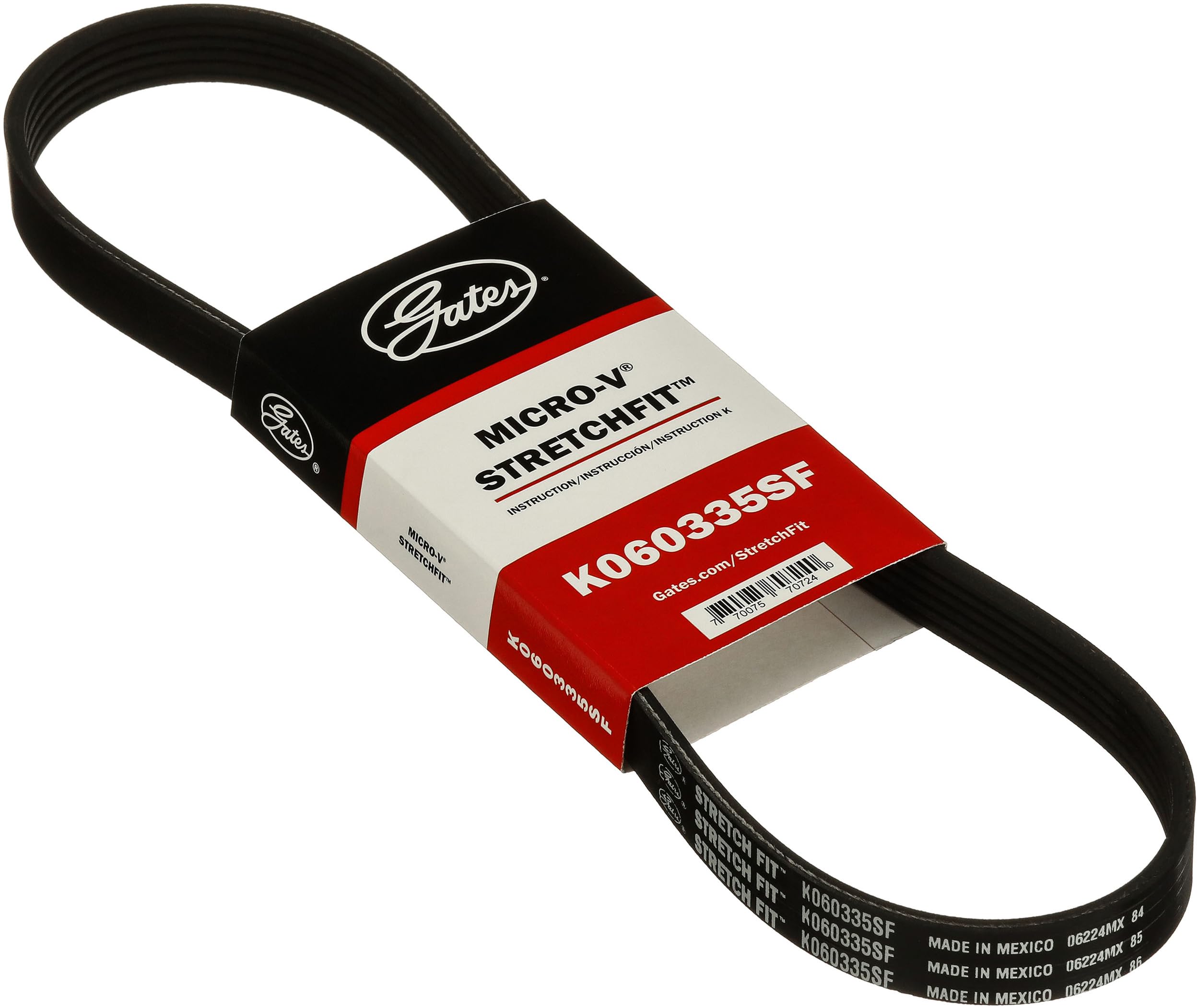 Gates Stretch Fit K060335SF Micro-V Serpentine Drive Belt