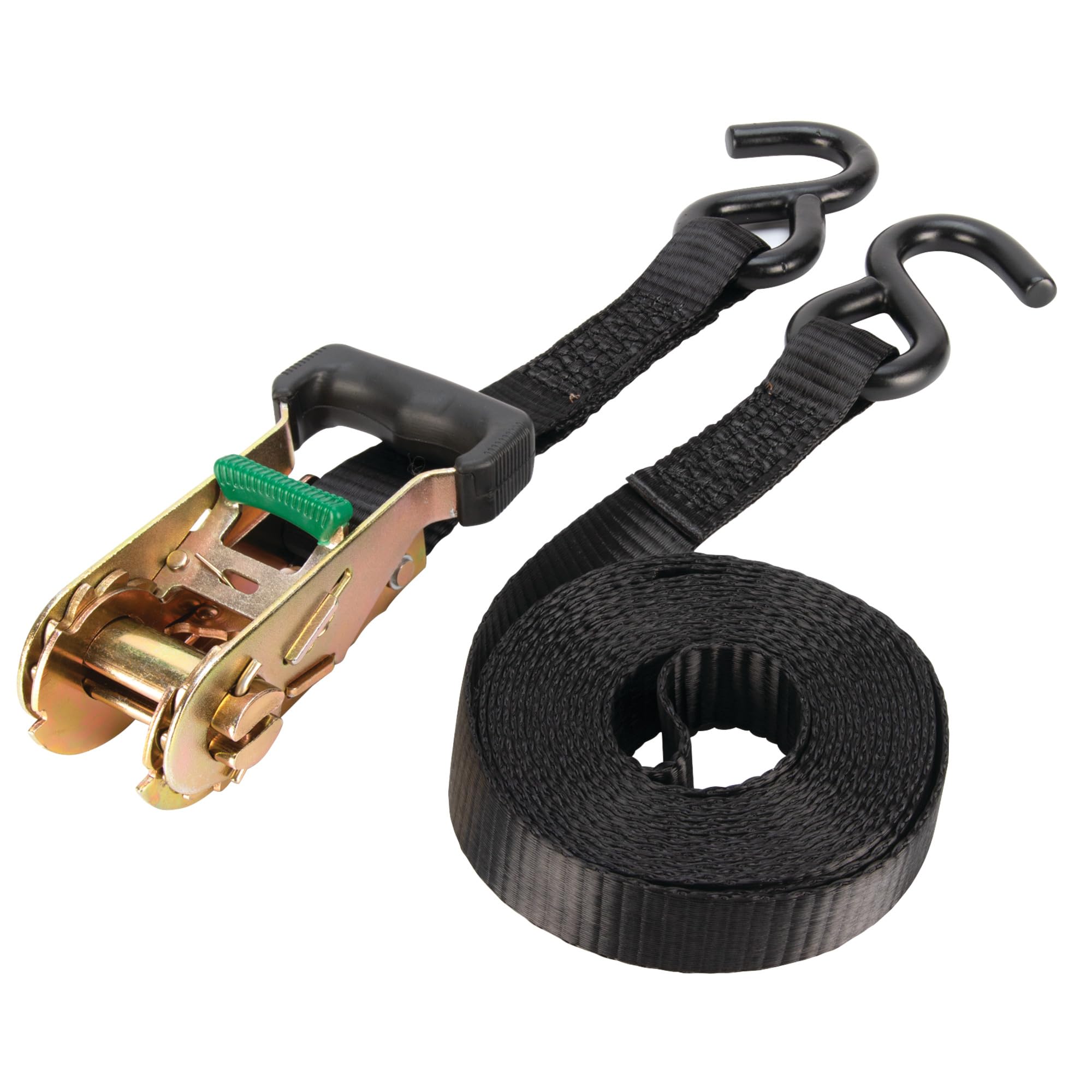 W1872 Performance Tool 4Pk 1-Inch X 14' Tie Down Straps SecureX - Heavy-Duty Ratchet Straps with S-Hooks for Cargo Control and Transportation Needs