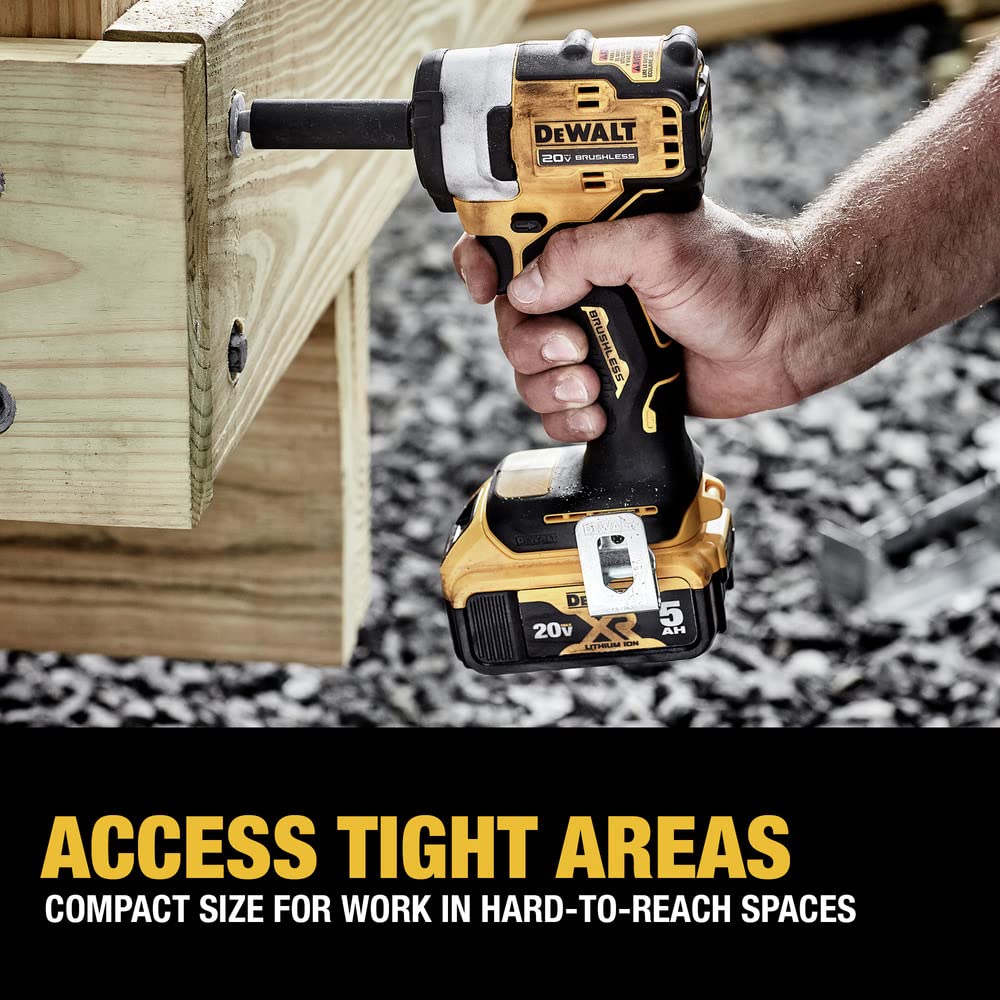 20V MAX* DEWALT DCF913P2 3/8 in. Cordless Impact Wrench with Hog Ring Anvil Kit