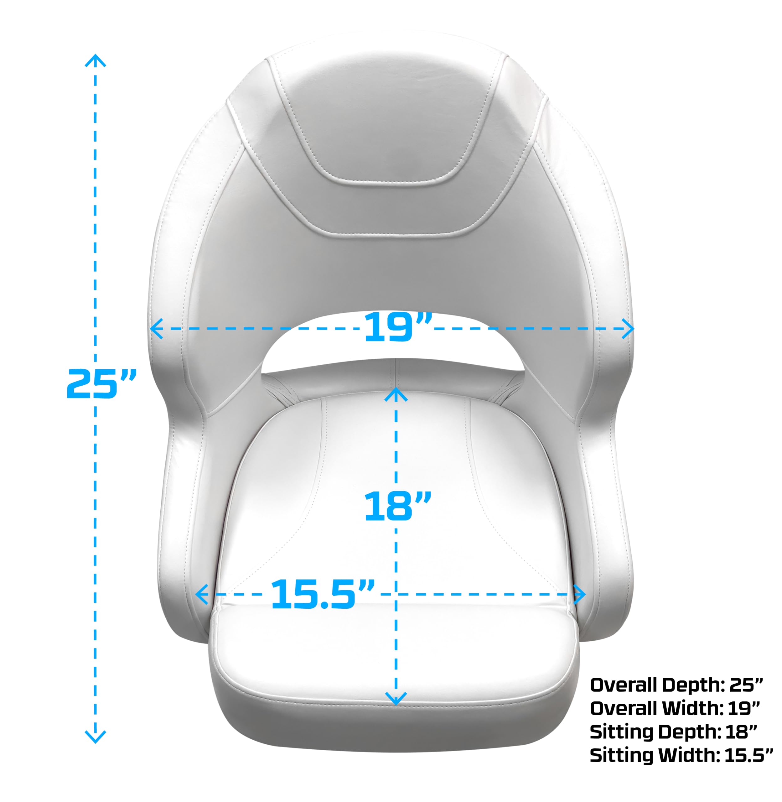Baja Series Wise 3314-784 Bucket Seat, Brite White