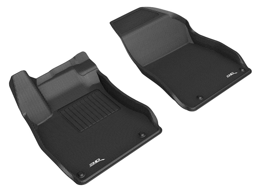 Kagu Floor Mat 3D MAXpider Custom Fit (Black) Compatible with Nissan Sentra 2020-2024 - Front Row