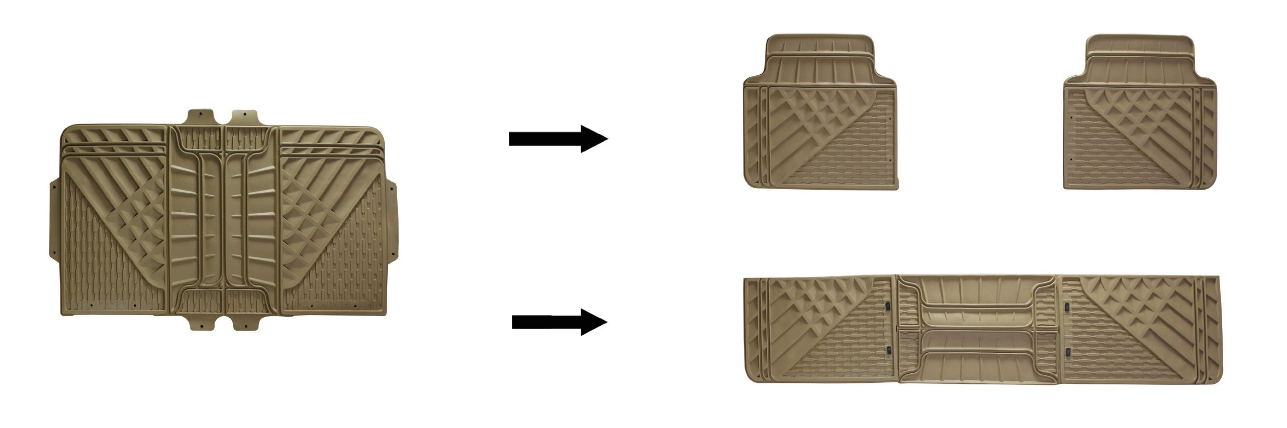 Full Size Go Gear 11179000 Heavy Duty Black Floor Mats (4 Piece Set)