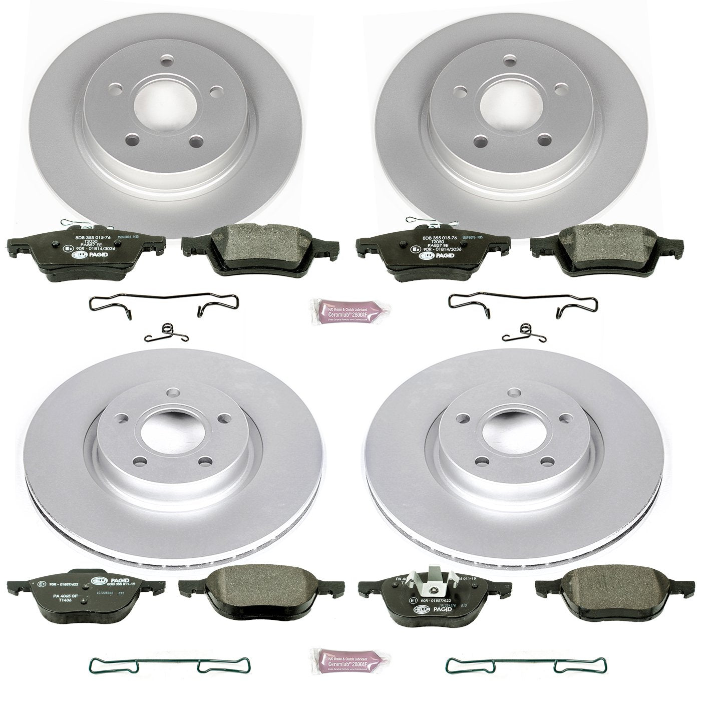 Power Stop ESK4051 Euro-Stop Brake Kit Front and Rear For Volvo C30 2008-2013, Volvo C70 2006-2013, Volvo S40 2006-2011, Volvo V50 2006-2011 [Model Specific]