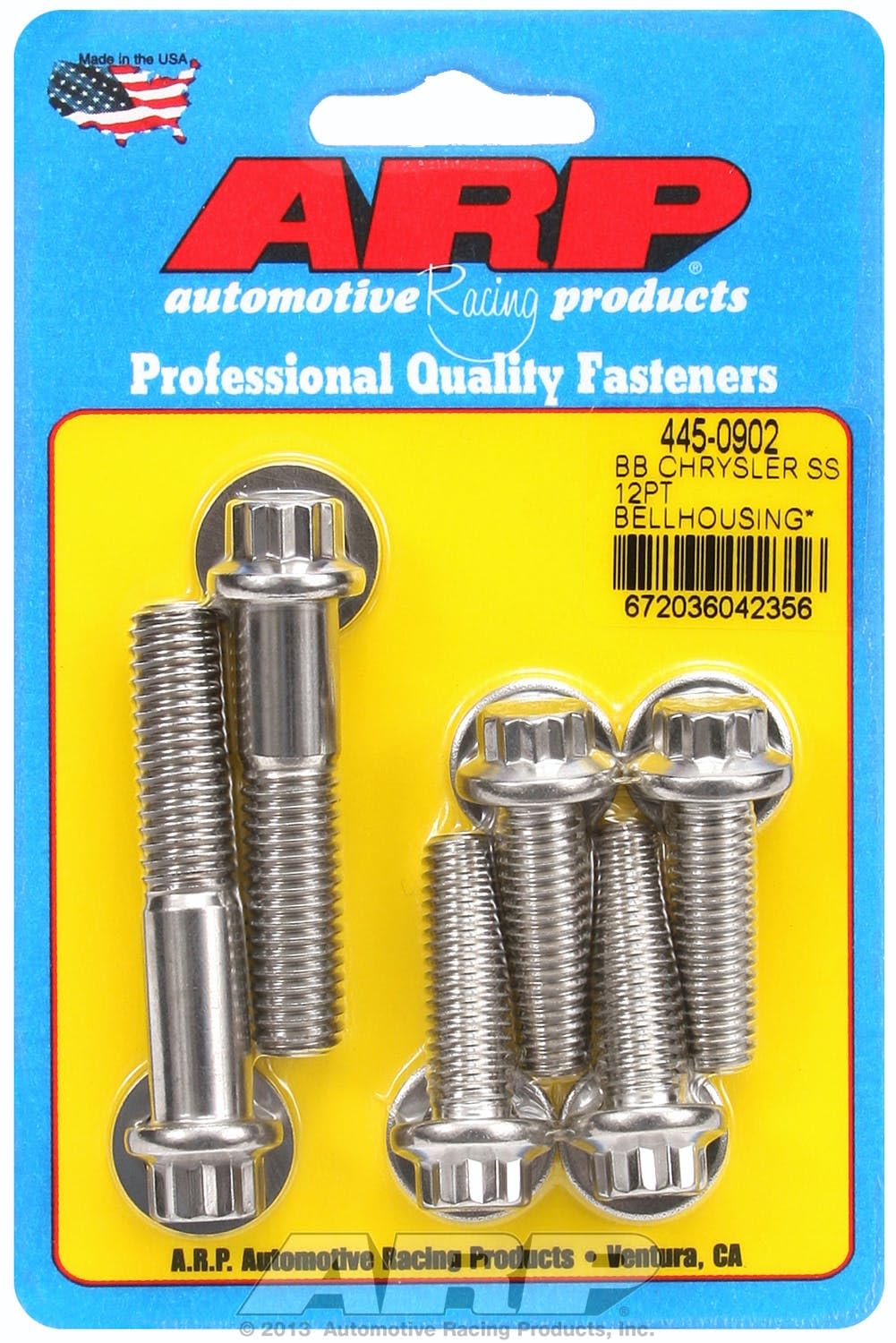 Bell Housing ARP (445-0902) Bolt Kit, Stainless Steel