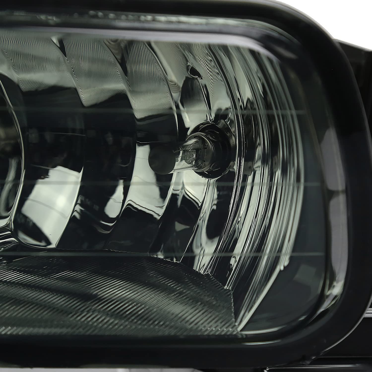 Fog Lights Lamps Spec-D Tuning Smoke Compatible with Dodge Ram 1500 2009-2012, 2010-2018 Ram 2500 3500, L+R Pair Assembly