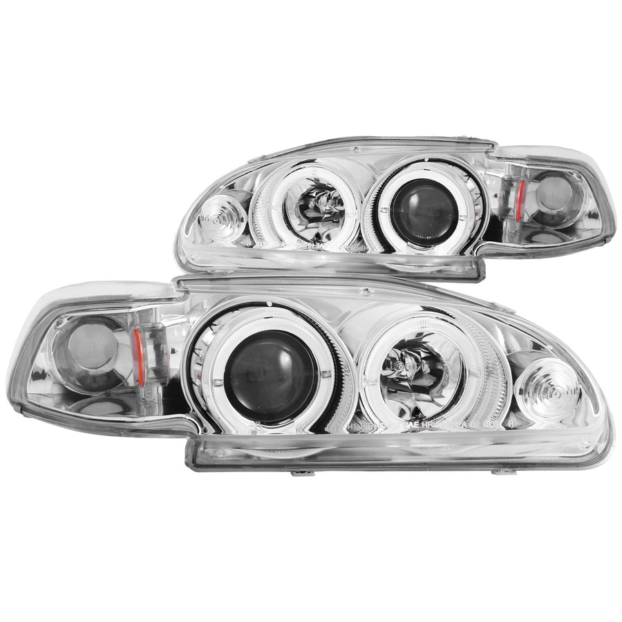 Honda Civic Anzo USA 121065 Projector w/Halo Clear Lens LED Headlight Assembly 1 pc. - (Sold in Pairs)