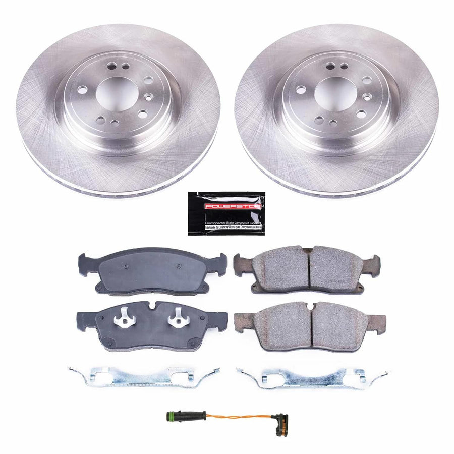 Power Stop Autospecialty KOE8114 Front Replacement Brake Kit-OE Brake Rotors & Ceramic Brake Pads For Mercedes-Benz GLE350 2018 [Model Specific]