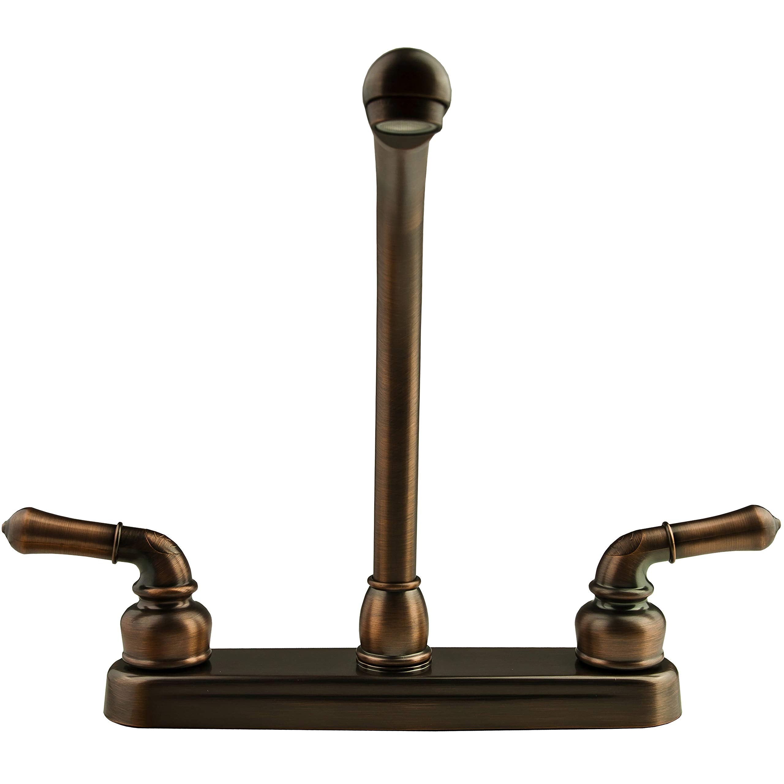 Hi-Rise Dura Faucet DF-PK210C-ORB Kitchen Sink Faucet with Classical Levers (Oil Rubbed Bronze)