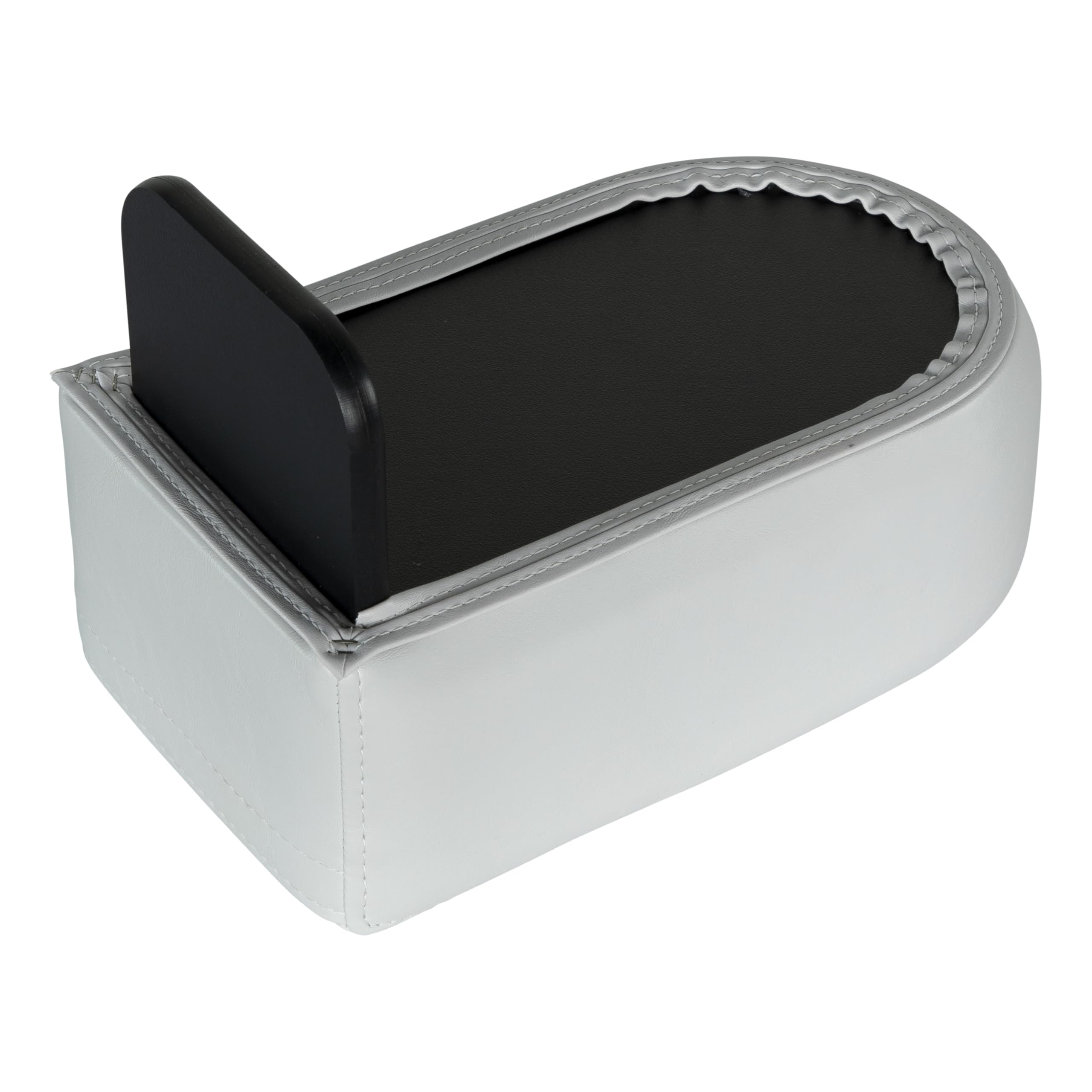 Lippert Pontoon Cup Holders, Sunset Collection, Portable, Durable Marine Grade Construction, Holds Two Beverages, Durable Vinyl, Stainless Steel, 13.5" L x 6.5" W x 5.5" H - 2024049110