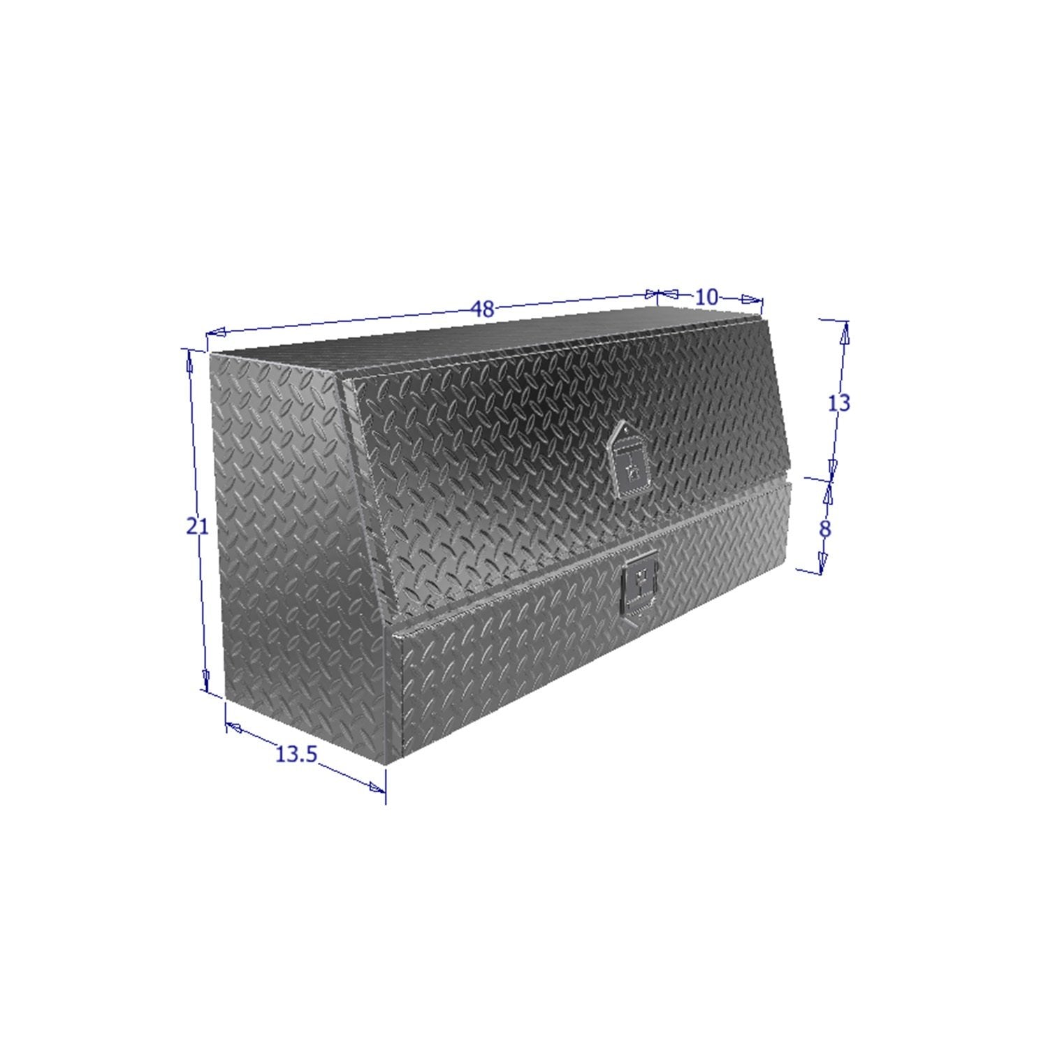 Brute Contractor 80-TBS200-48-BD Westin Tool Box with Drawers & Doors 48x13.5x21 in.