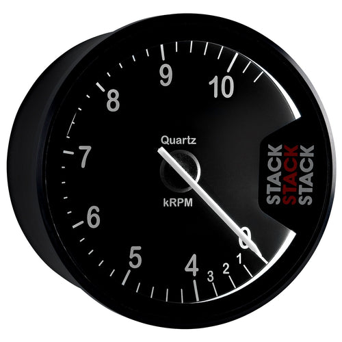 Clubman Stack ST200-04105 Black 80mm 0-4-10.5k RPM Tachometer