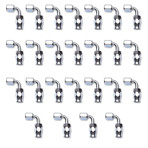 Endura Edelbrock 620529 Power Steering Hose End, -10 90 Degree 25 Pc Bulk Pkg