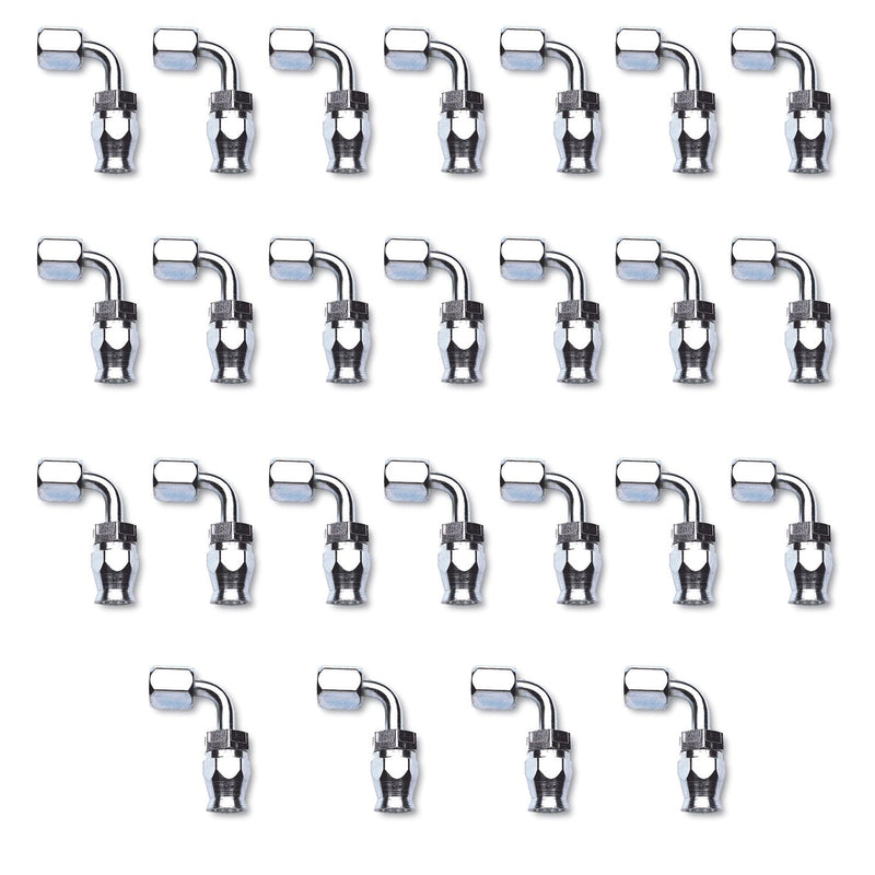 Endura Edelbrock 620529 Power Steering Hose End, -10 90 Degree 25 Pc Bulk Pkg