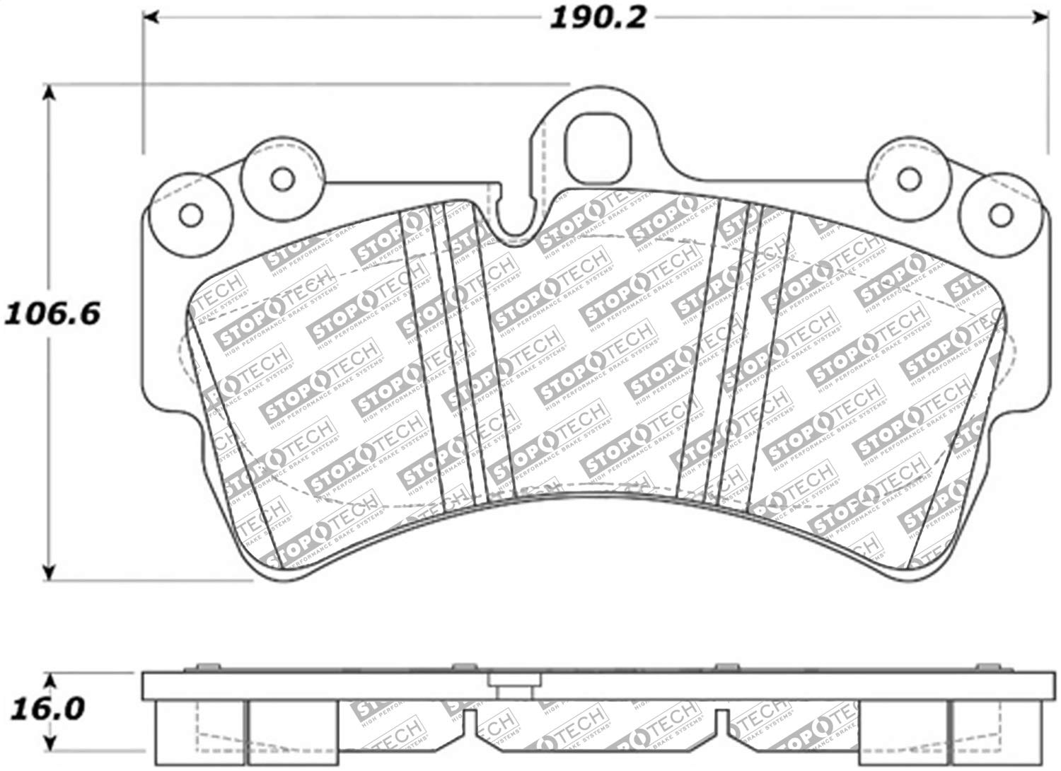 Brake Pads StopTech 305.09770 Street Select with Hardware