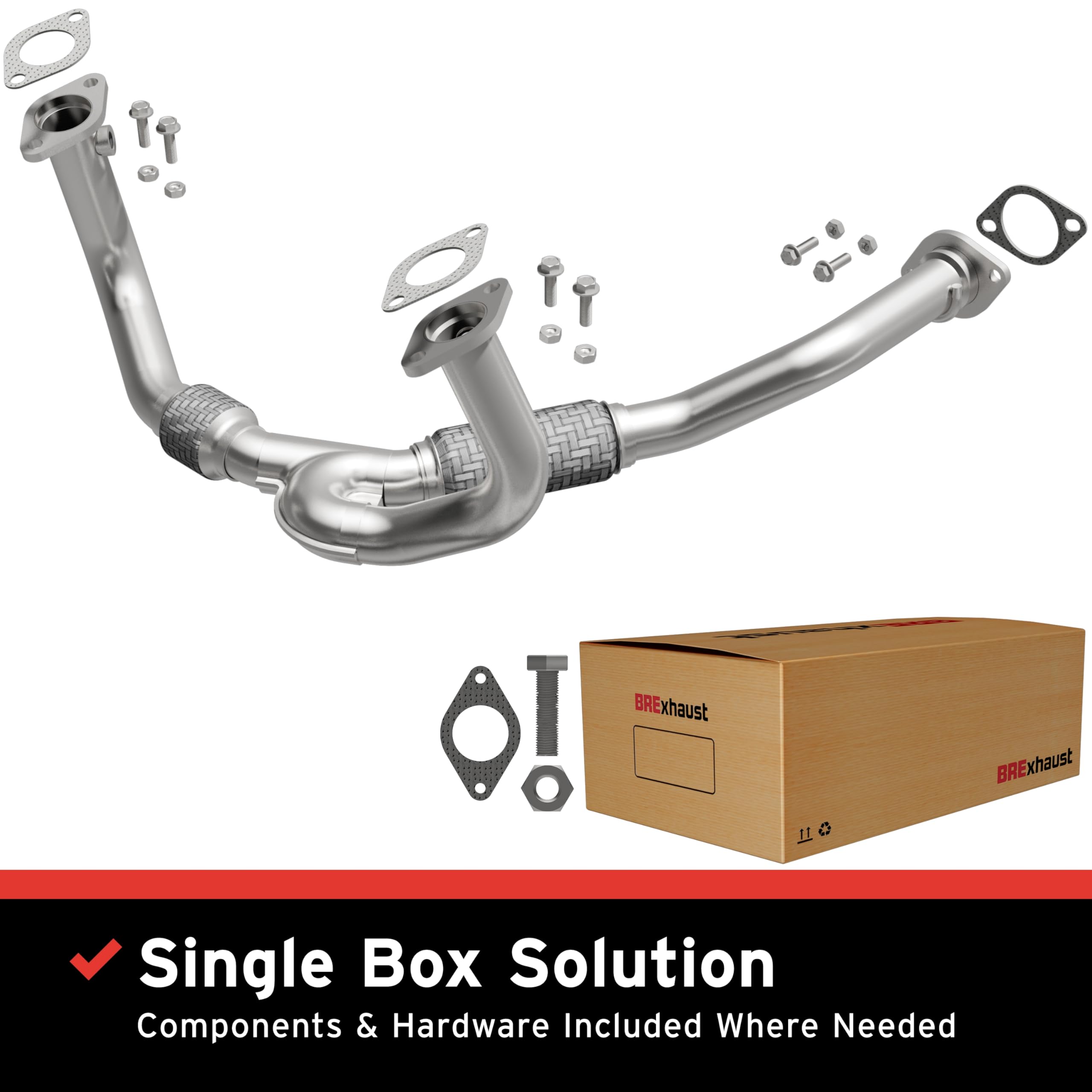 Replacement BRExhaust Front Pipe Kit 107-0245: Direct-Fit, Compatible with 03-06 KIA SORENTO 3.5L