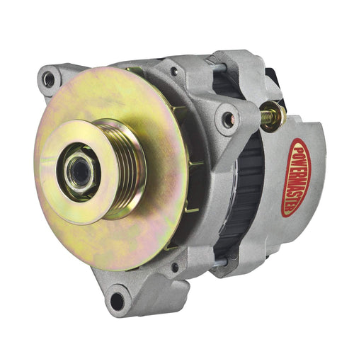 Natural Powermaster 7476-104 Alternator (CS121 "5X5" 100A 16V 6 Groove Pulley Side Bat Post Fan & Baffle 1 Wire)