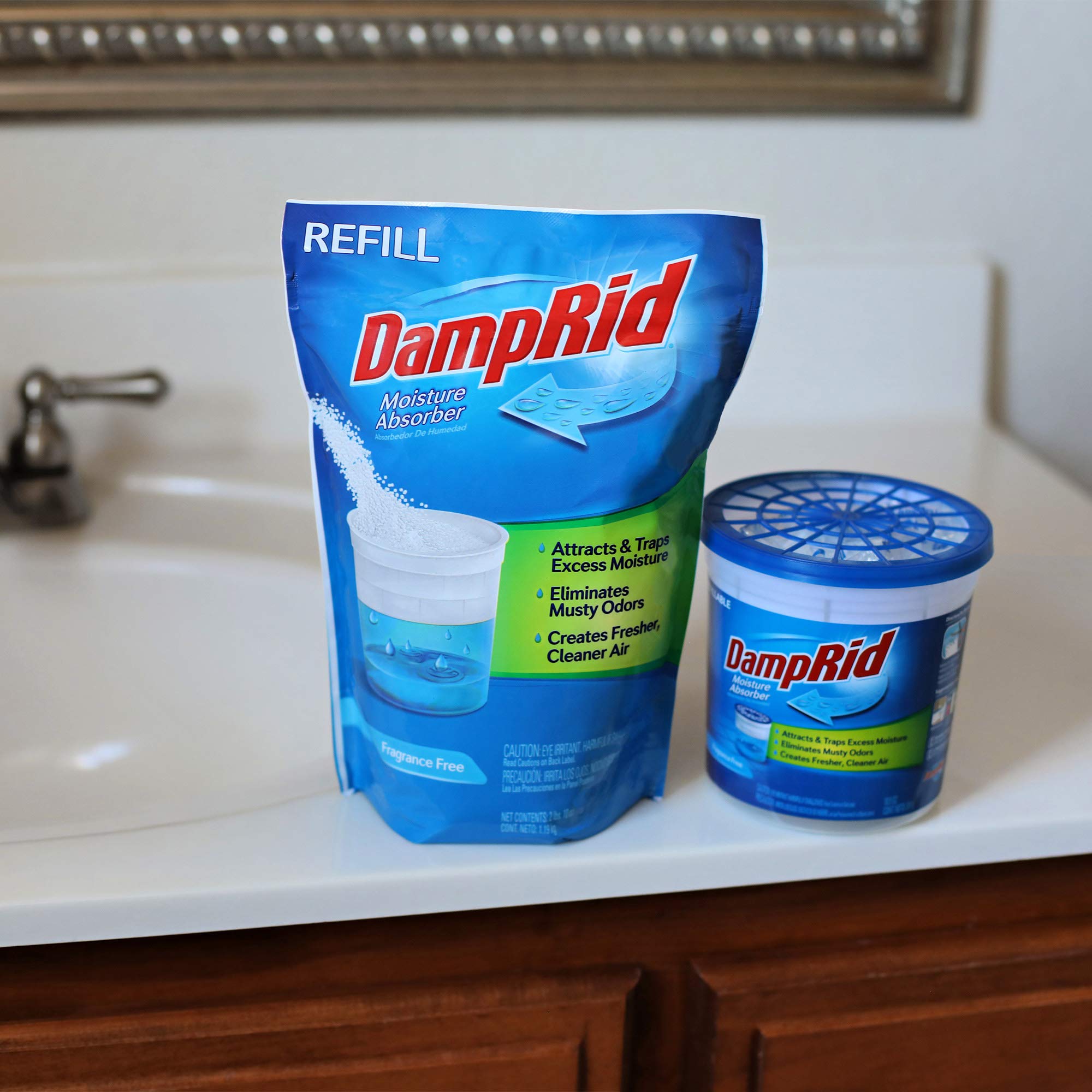 Fragrance Free DampRid Moisture Absorber - 42 oz. Refill Bag