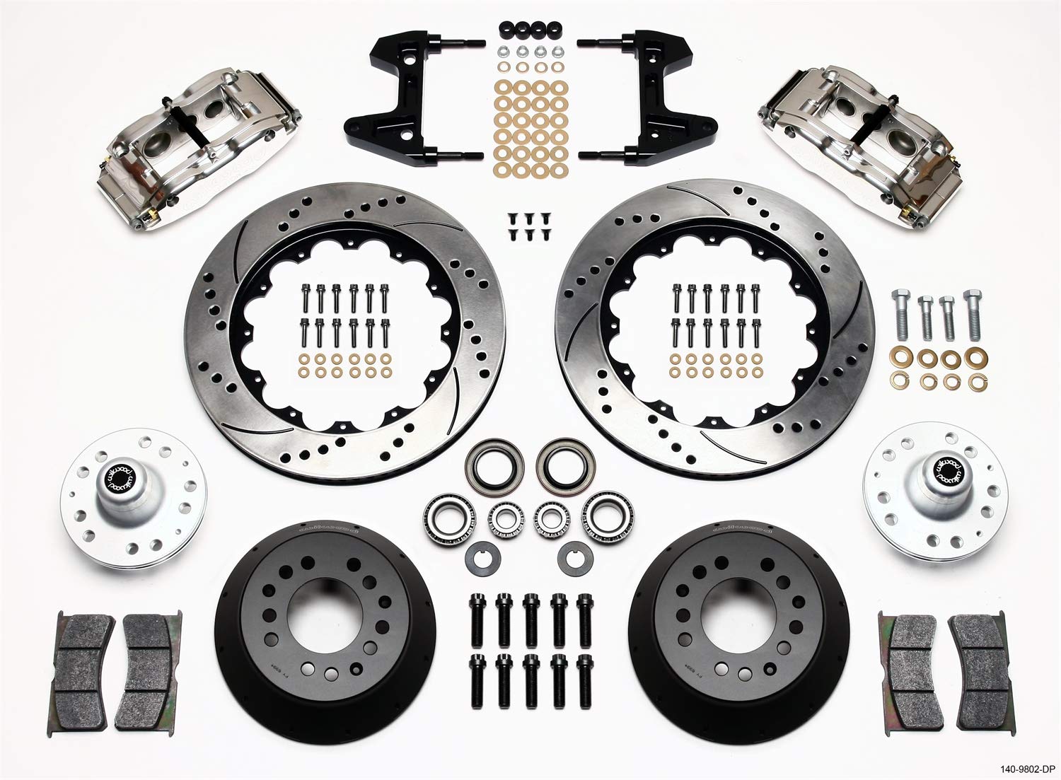 Front Hub Kit FNSL6R, 14.00", Drill, Pol