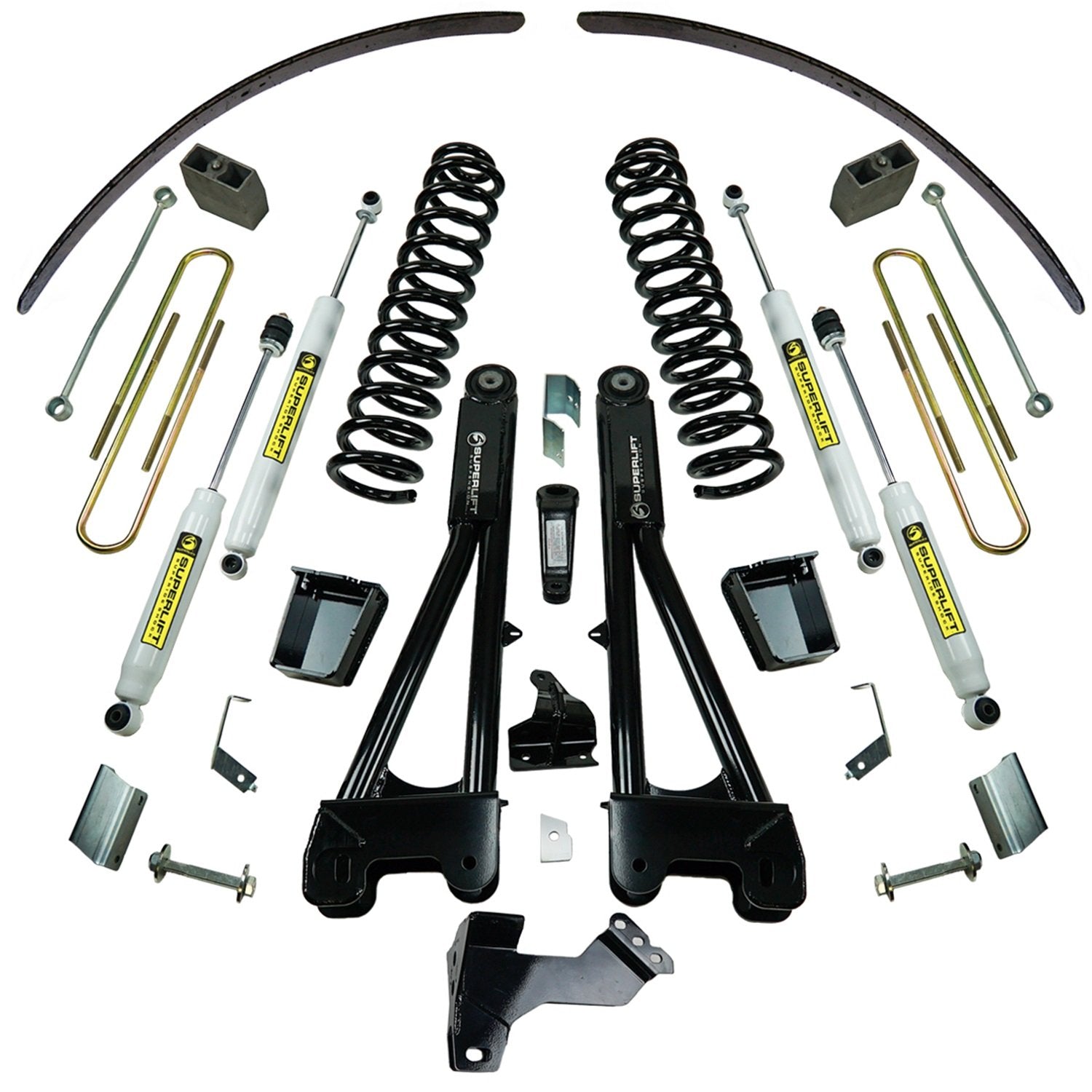 SUPERLIFT SUSPENSION RealTruck 8" Lift Kit for Ford F-250/F-350 | Complete Lift Kit with Front & Rear Shadow Series Shocks and Replacement Radius Arms | K991 | Fits 2011-2016 Ford F-250 / F-350
