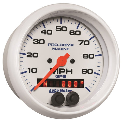 Speedometer Auto Meter 200636 Gauge, 3 3/8", 100Mph, GPS, Marine